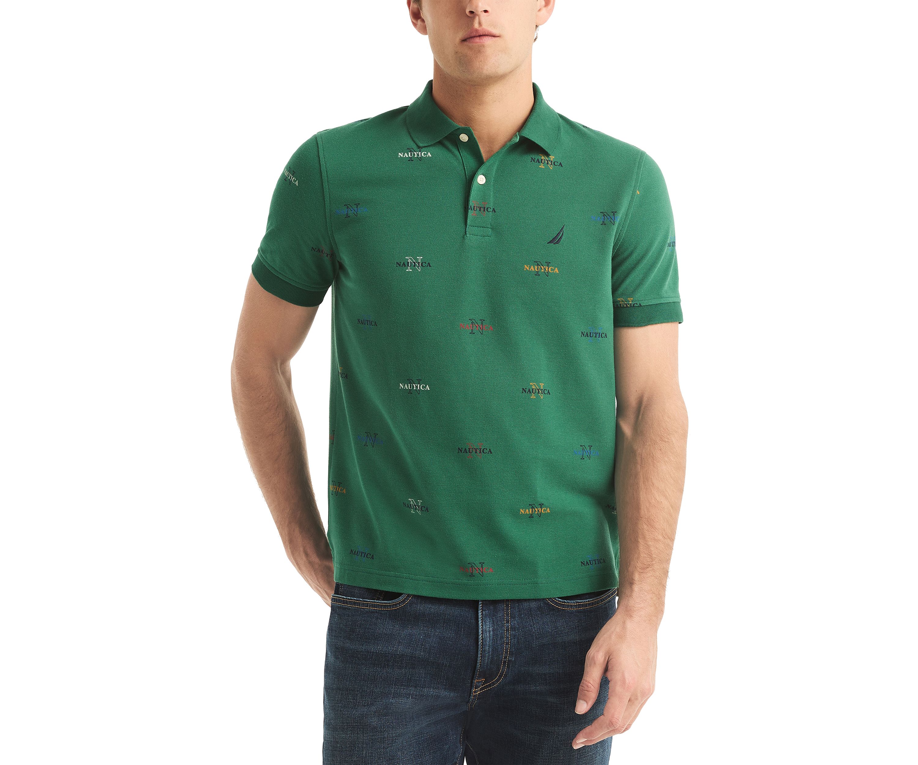 Sustainably Crafted Classic Fit Printed Deck Polo Shirt