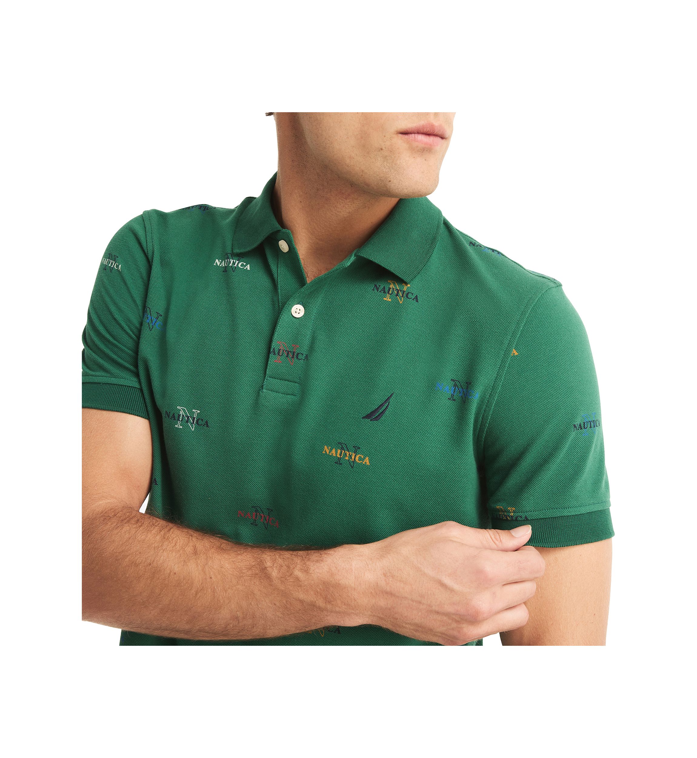 Sustainably Crafted Classic Fit Printed Deck Polo Shirt