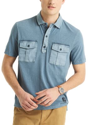 Jeans Co. Classic Fit Linen Polo Shirt