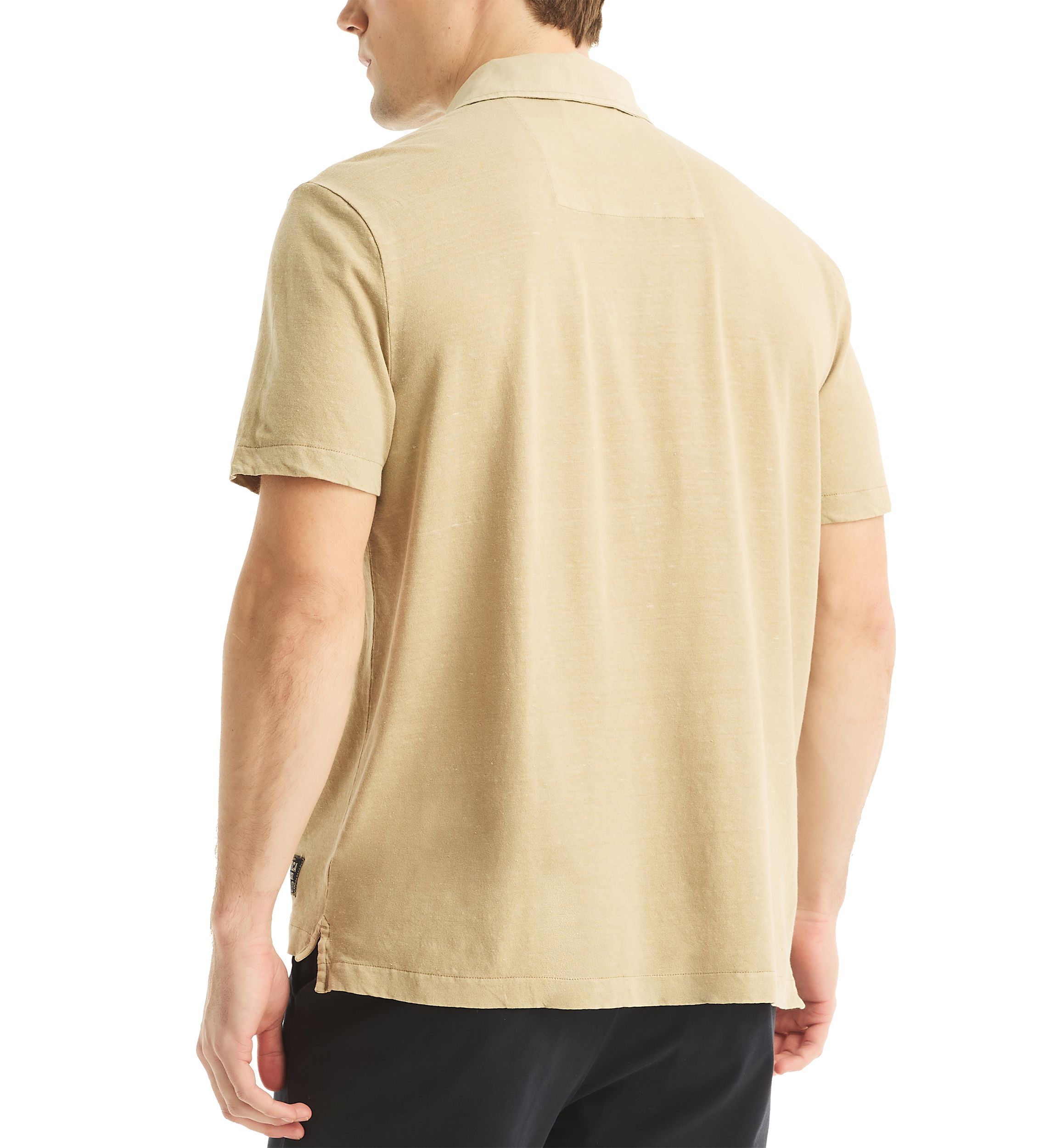 Jeans Co. Classic Fit Linen Polo Shirt