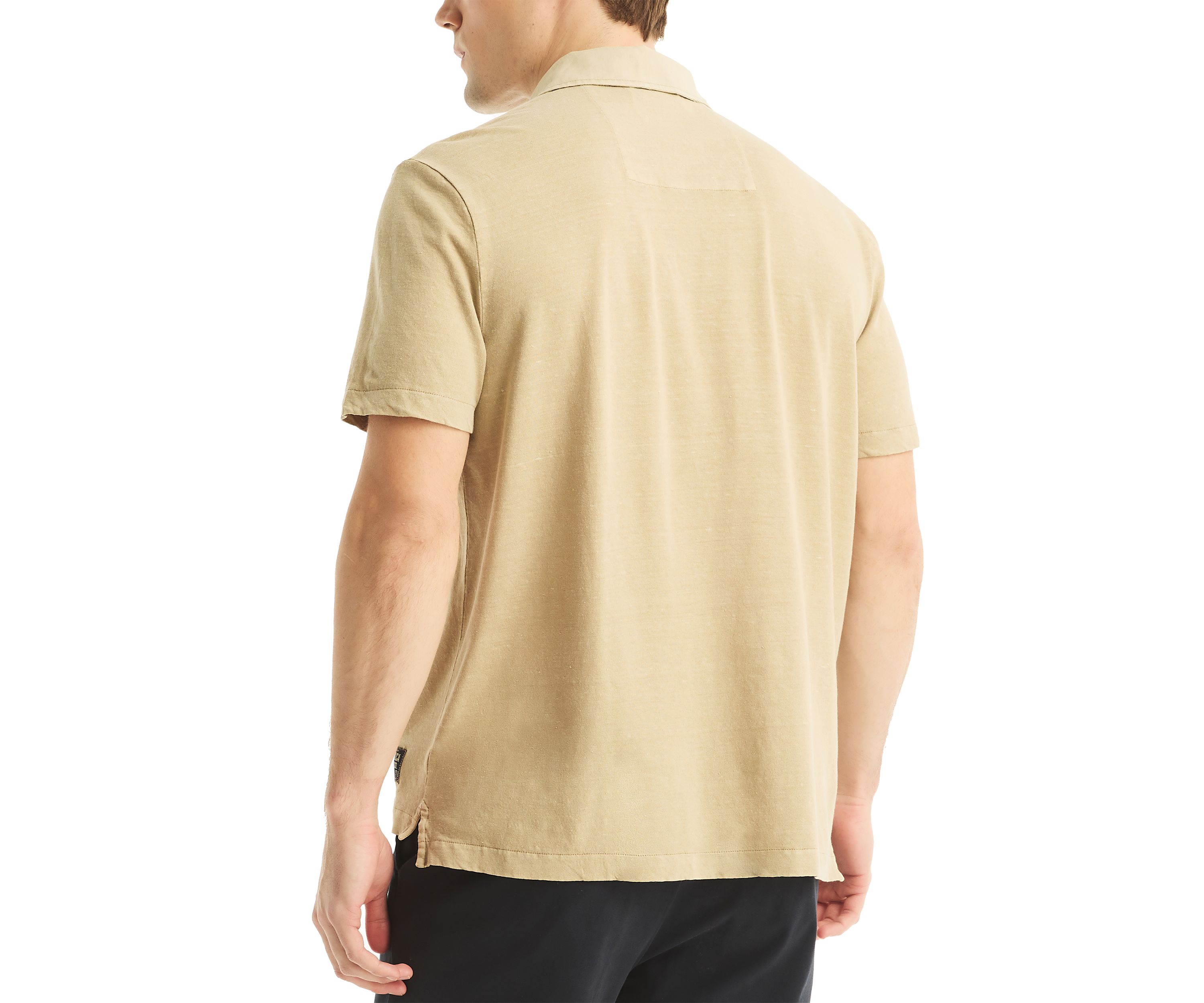 Jeans Co. Classic Fit Linen Polo Shirt
