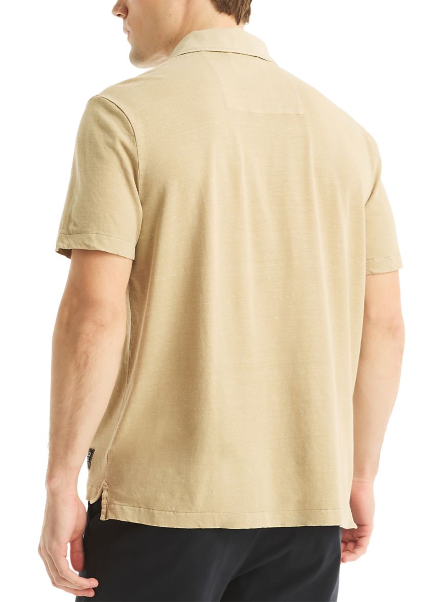 Jeans Co. Classic Fit Linen Polo Shirt