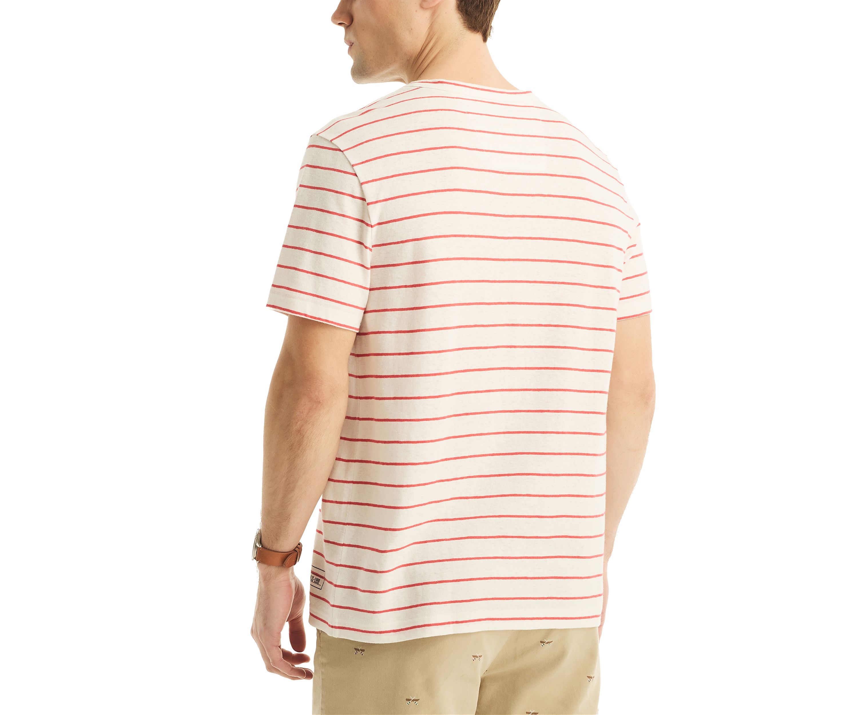 Jeans Co. Striped Linen Crewneck T-Shirt