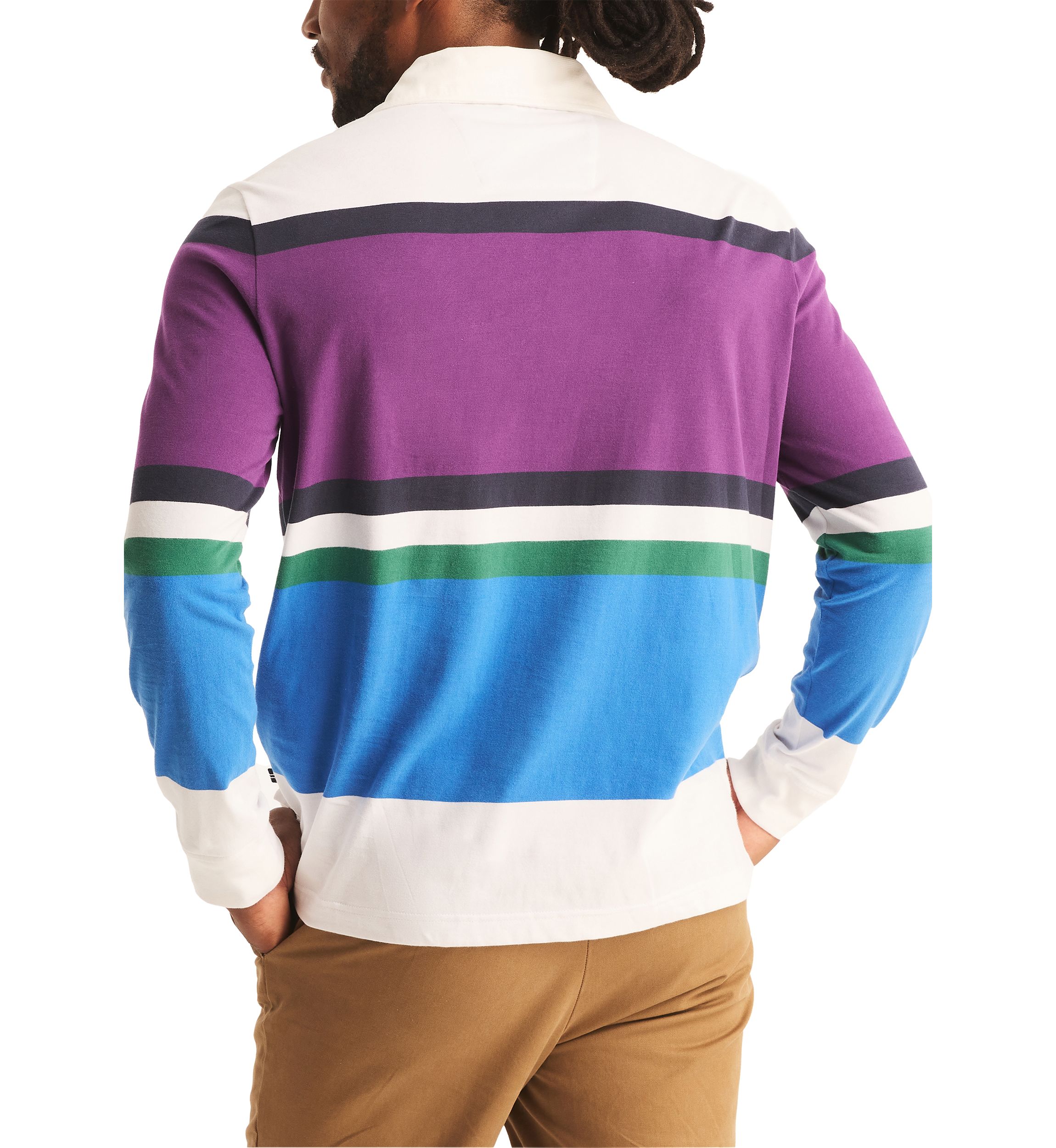 Classic Fit Rugby Long Sleeve Polo Shirt