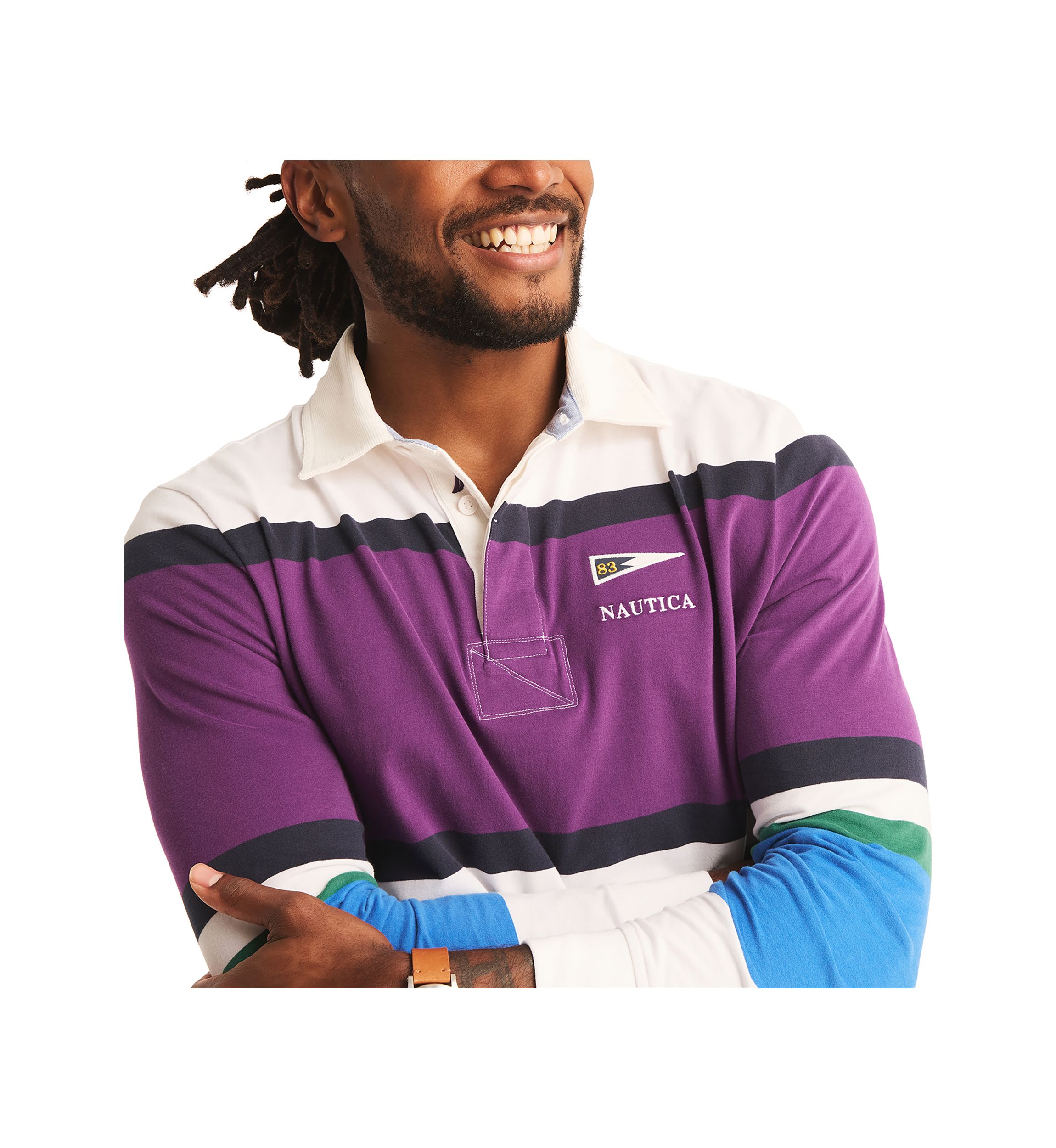 Classic Fit Rugby Long Sleeve Polo Shirt