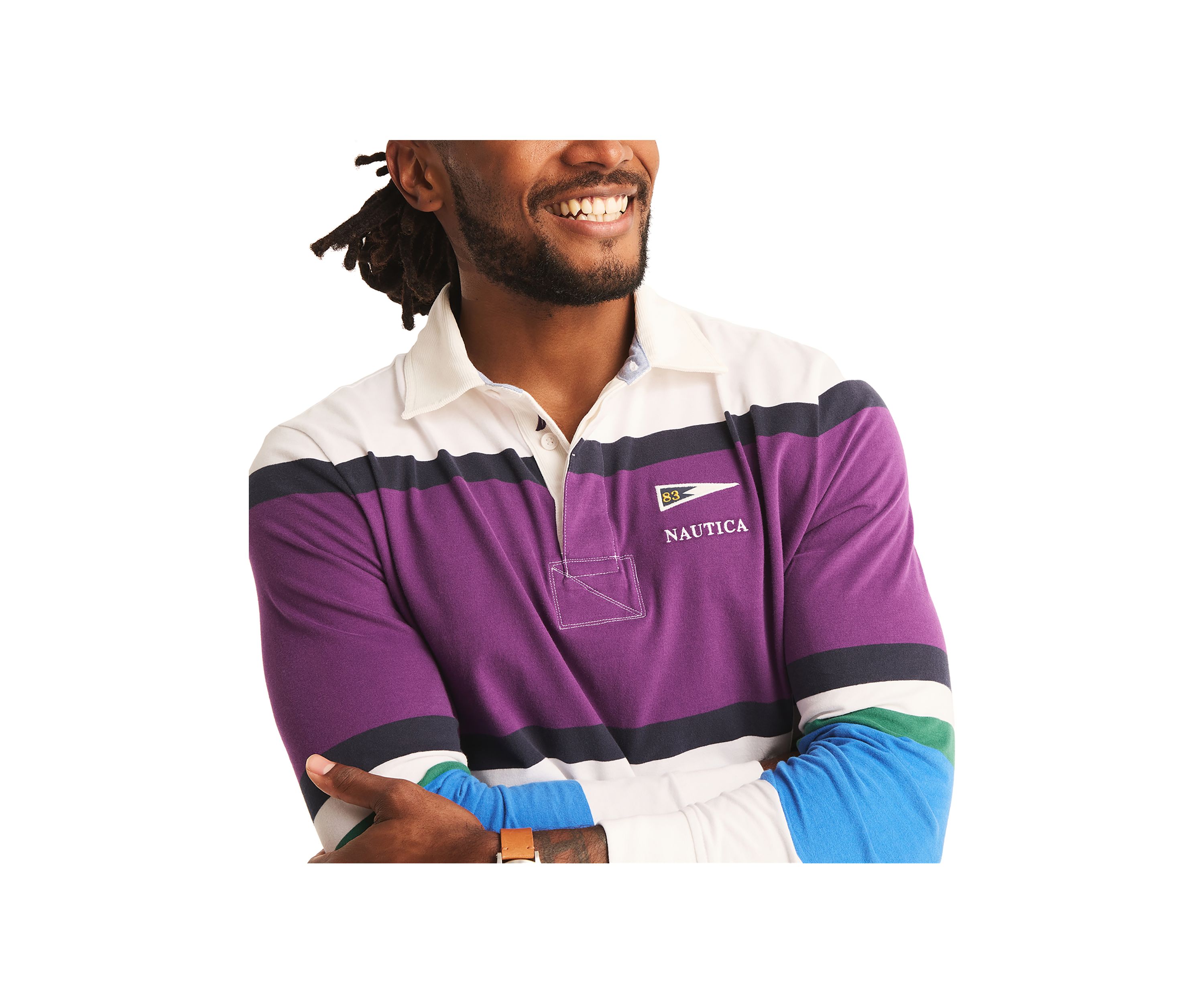 Classic Fit Rugby Long Sleeve Polo Shirt