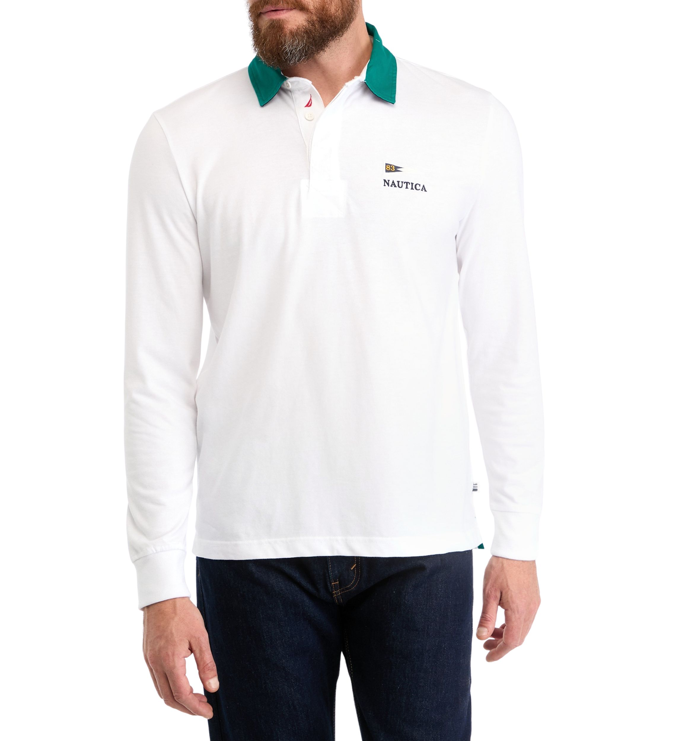 Sustainably Crafted Classic Fit Rugby Long Sleeve Polo Shirt