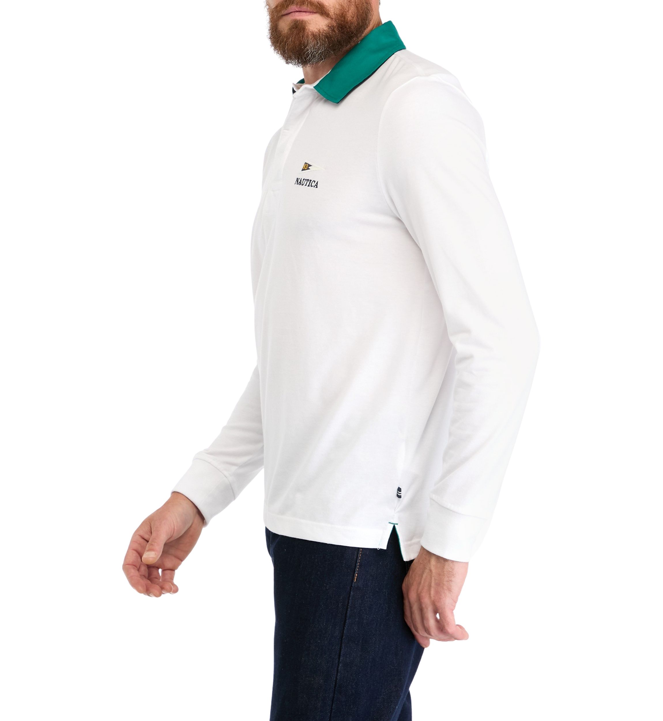 Sustainably Crafted Classic Fit Rugby Long Sleeve Polo Shirt