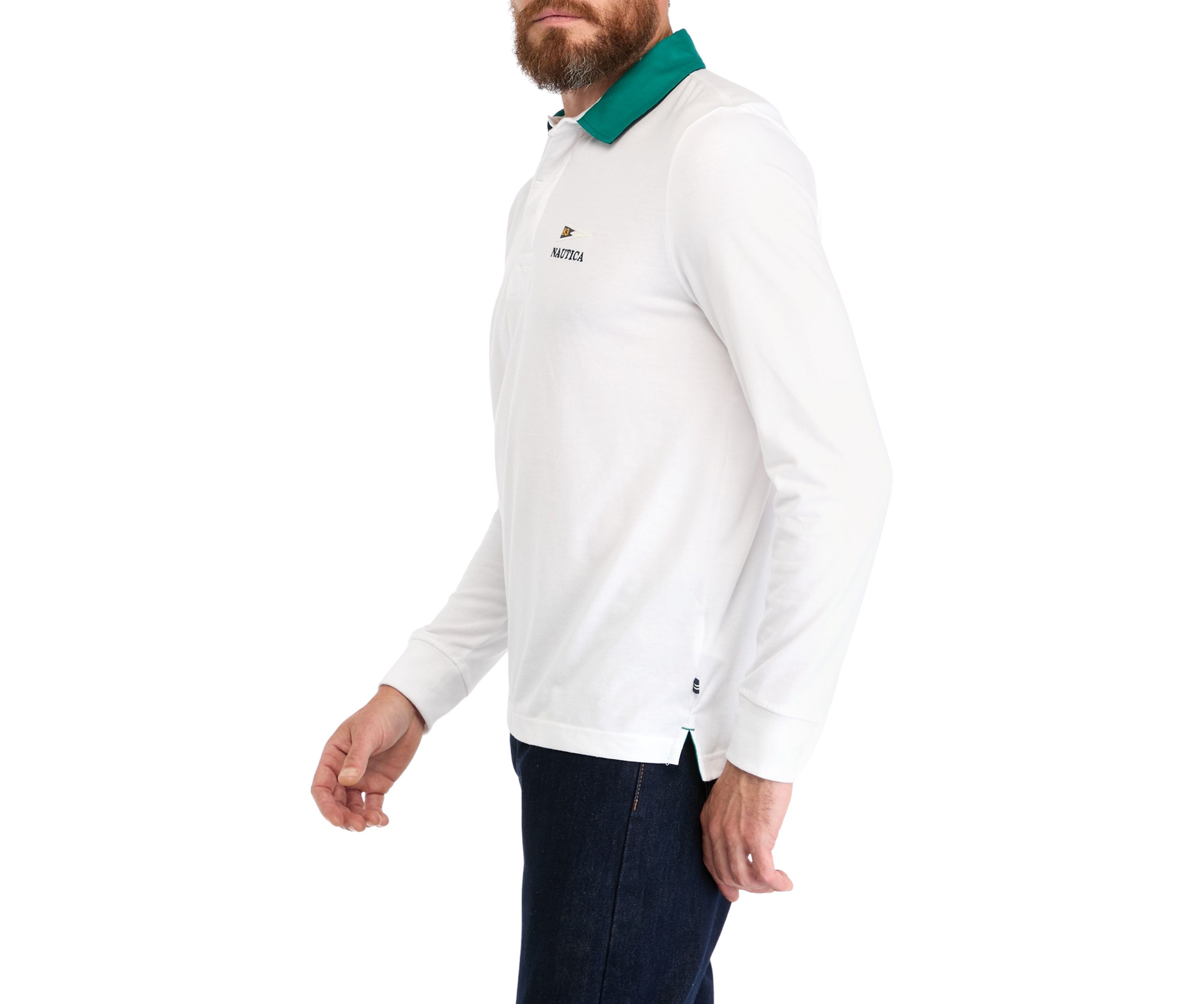 Sustainably Crafted Classic Fit Rugby Long Sleeve Polo Shirt