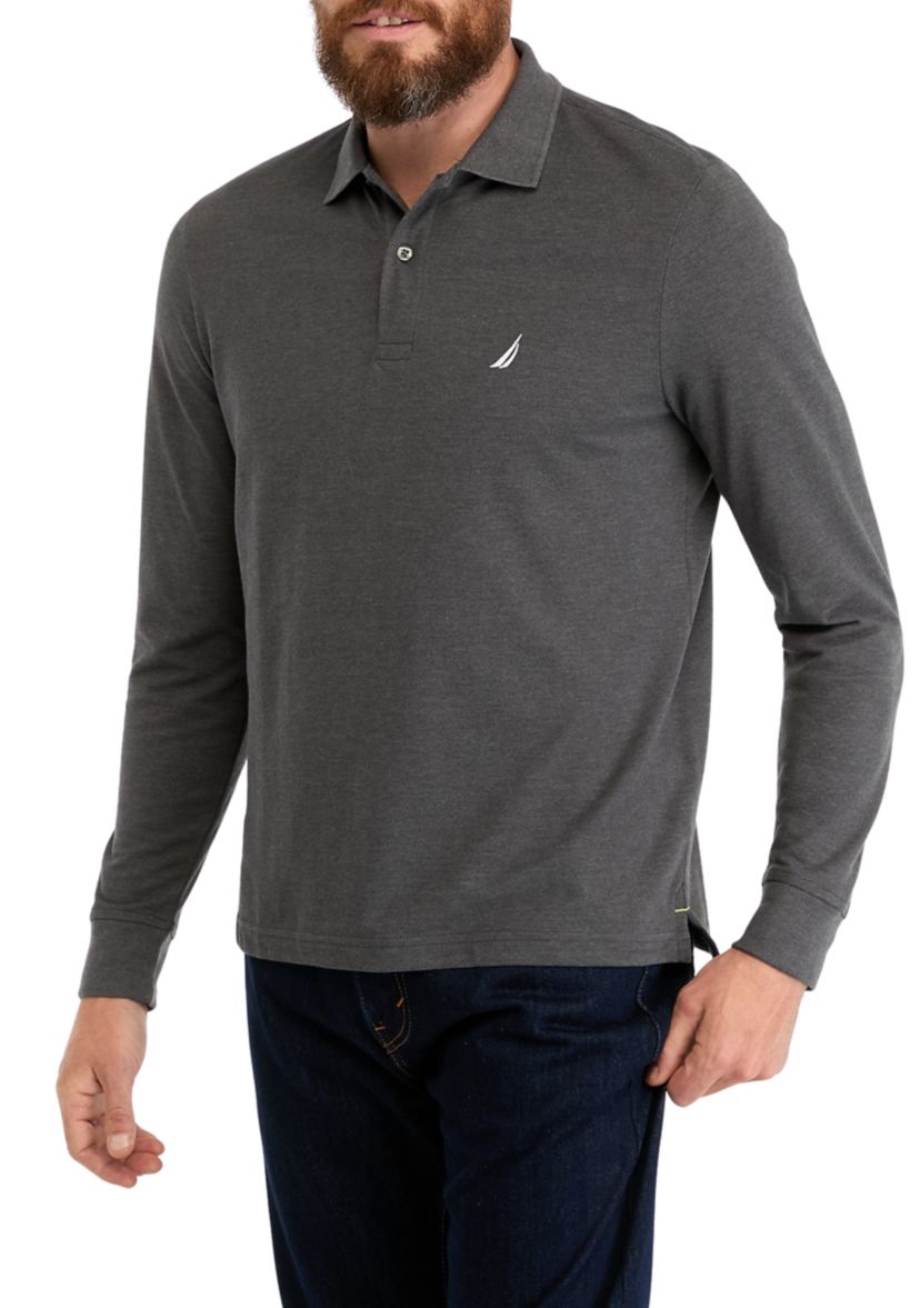 Classic Fit Long Sleeve Deck Polo Shirt