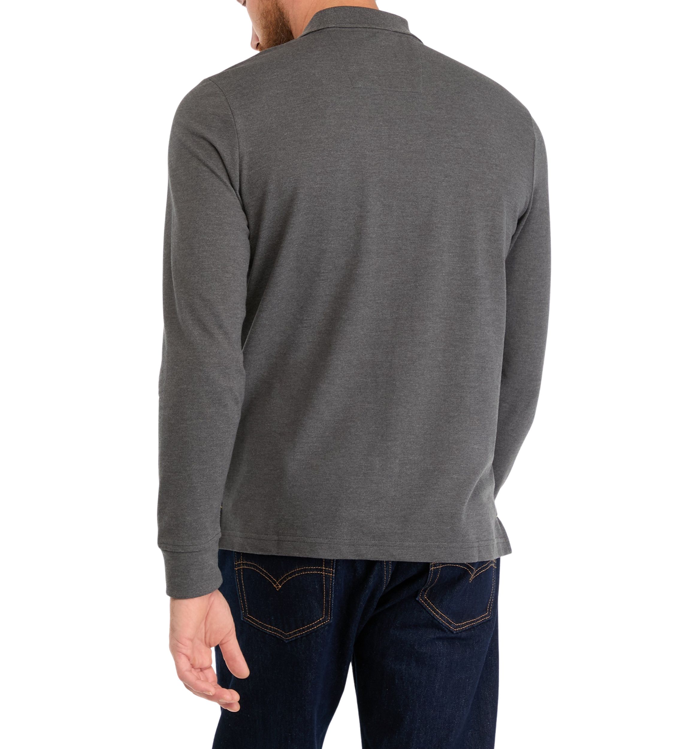 Classic Fit Long Sleeve Deck Polo Shirt