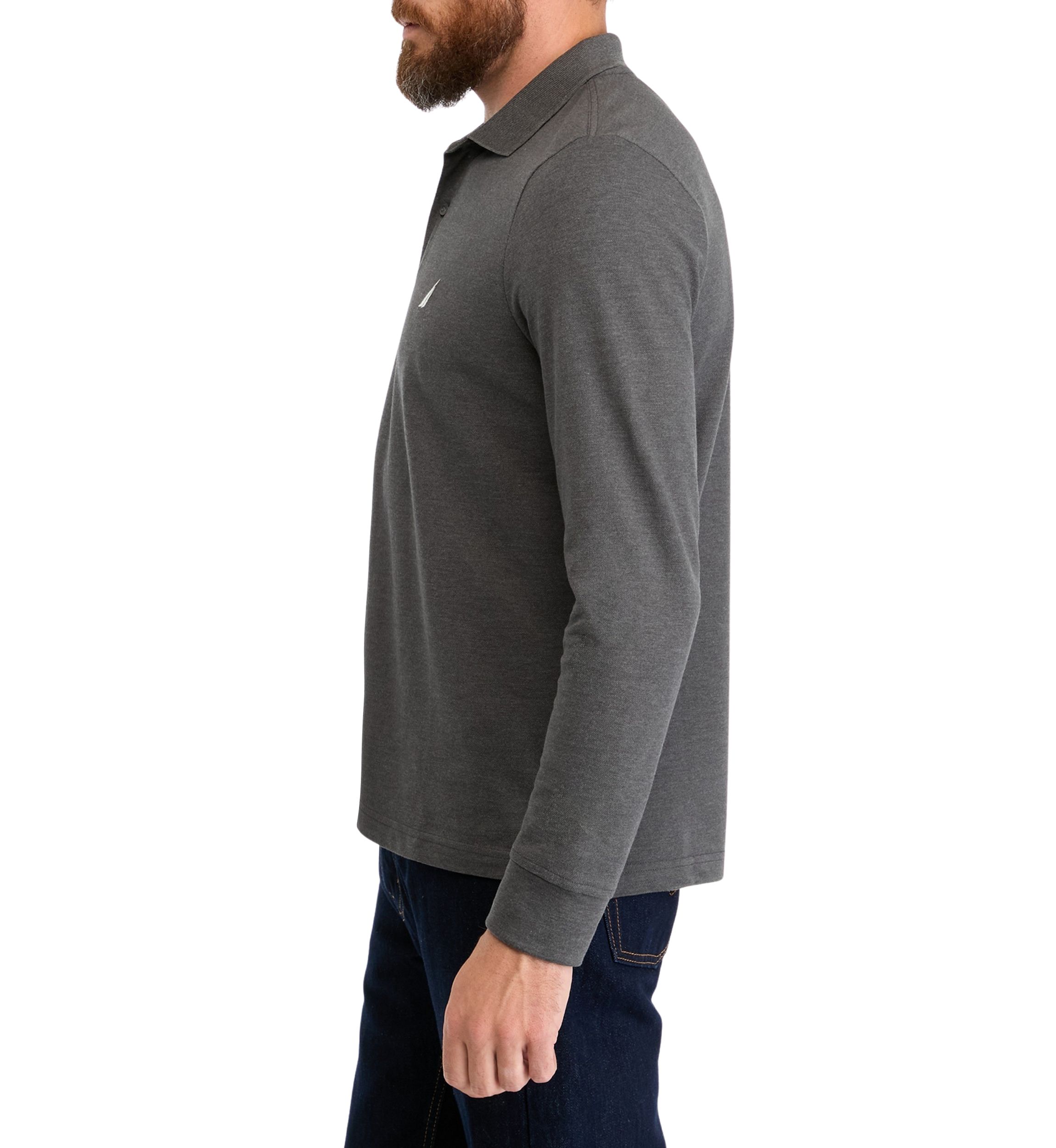 Classic Fit Long Sleeve Deck Polo Shirt