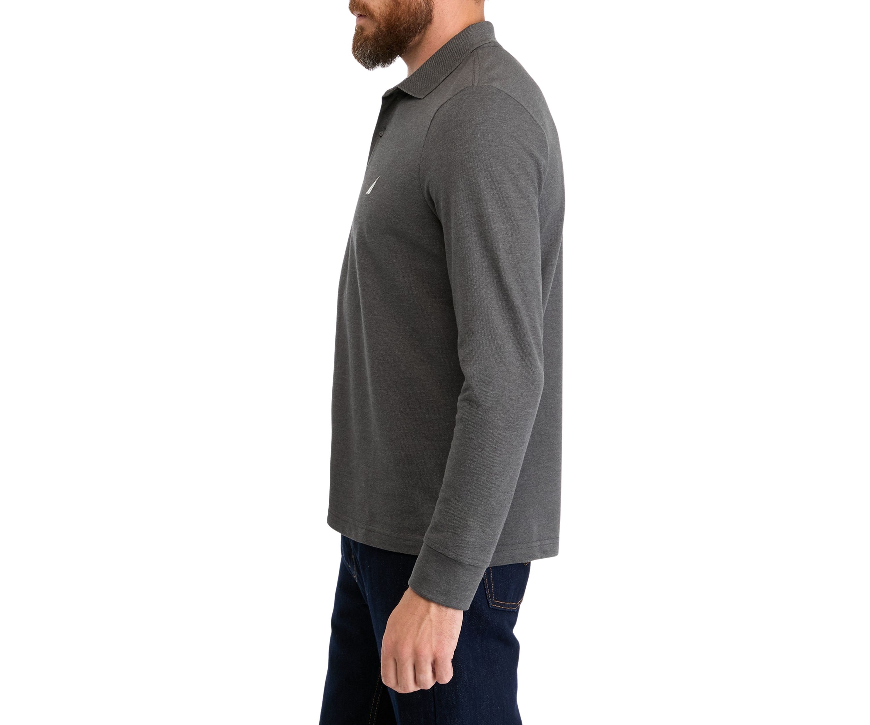 Classic Fit Long Sleeve Deck Polo Shirt