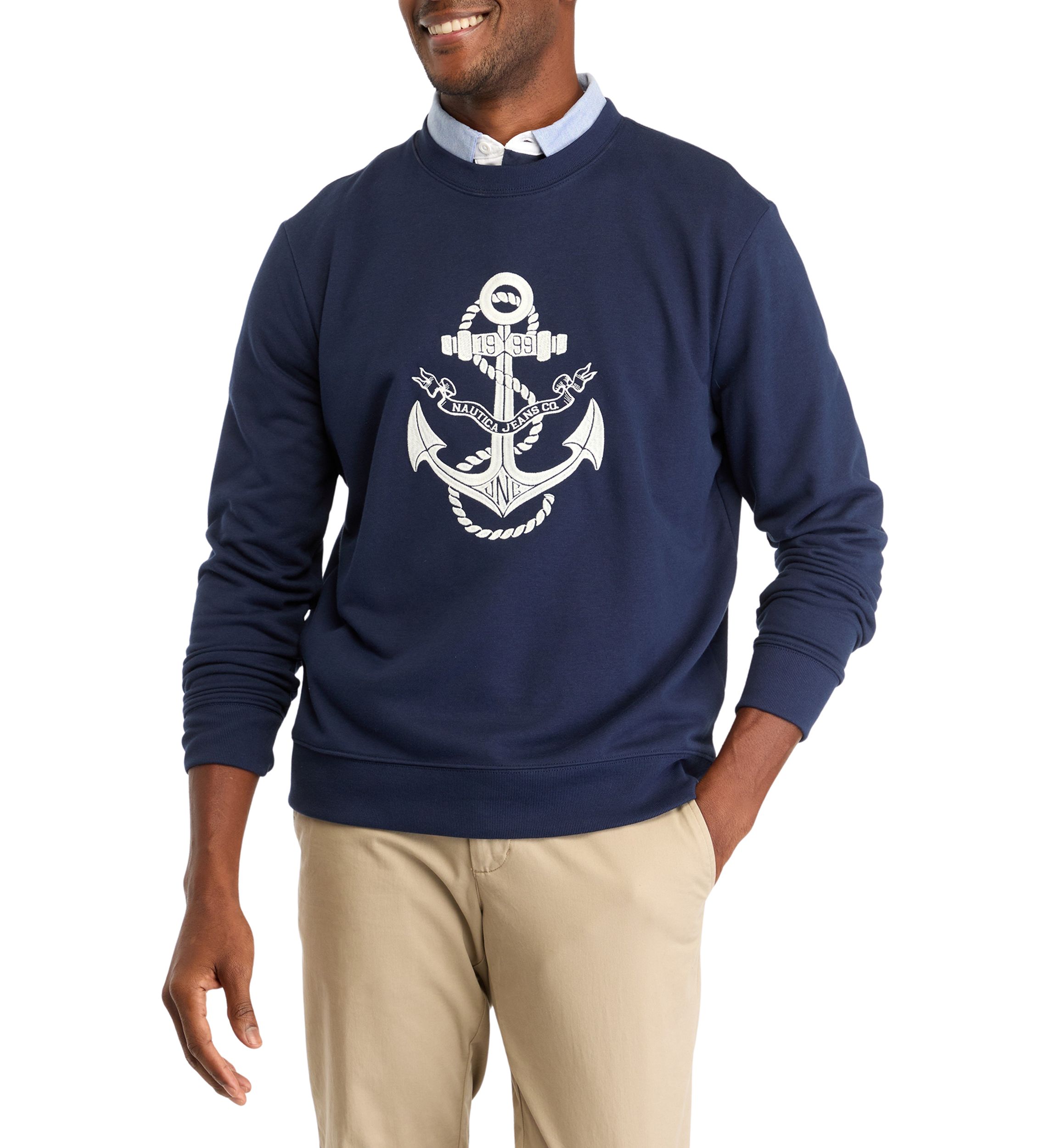 Anchor Graphic Fleece Pullover