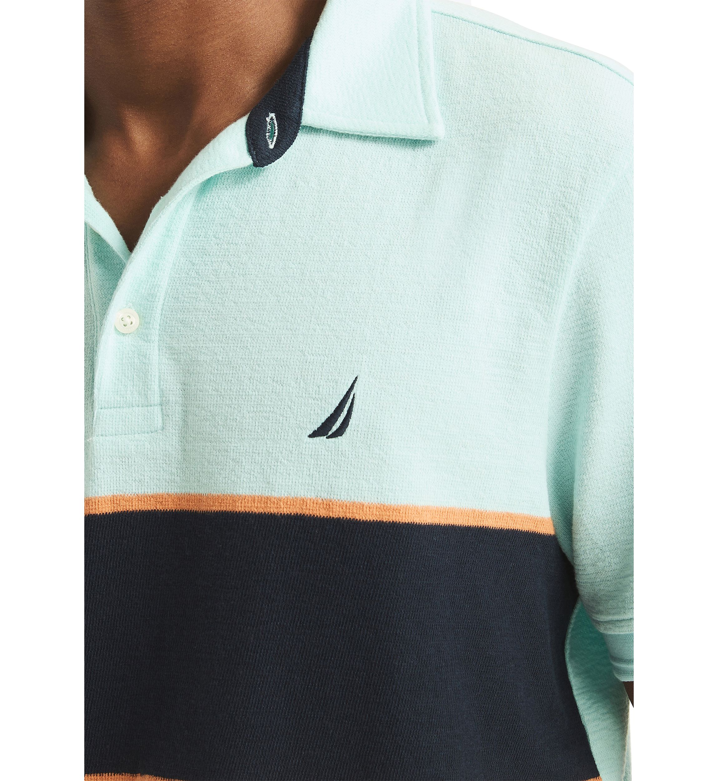 Classic Fit Color Block Polo Shirt