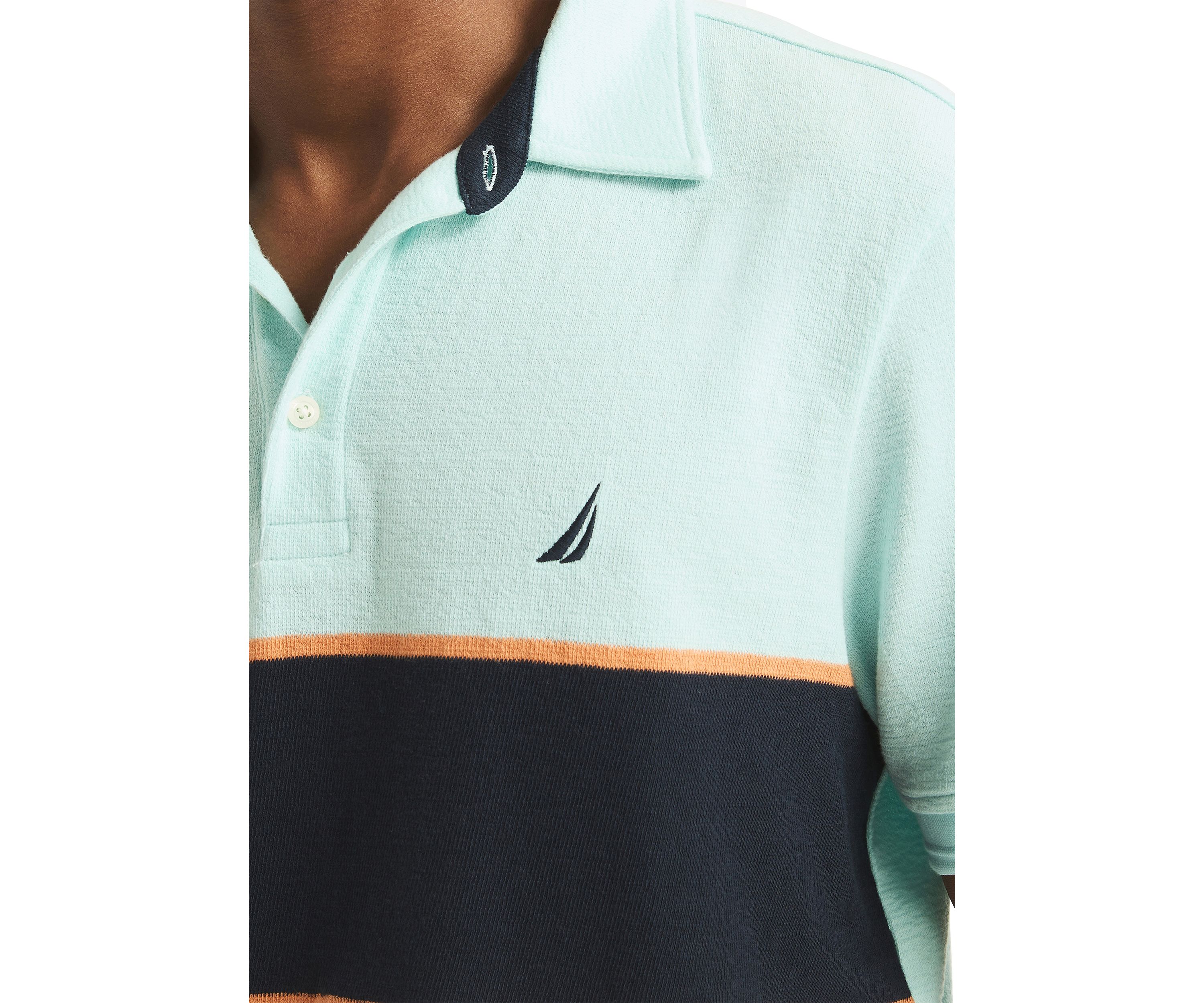 Classic Fit Color Block Polo Shirt