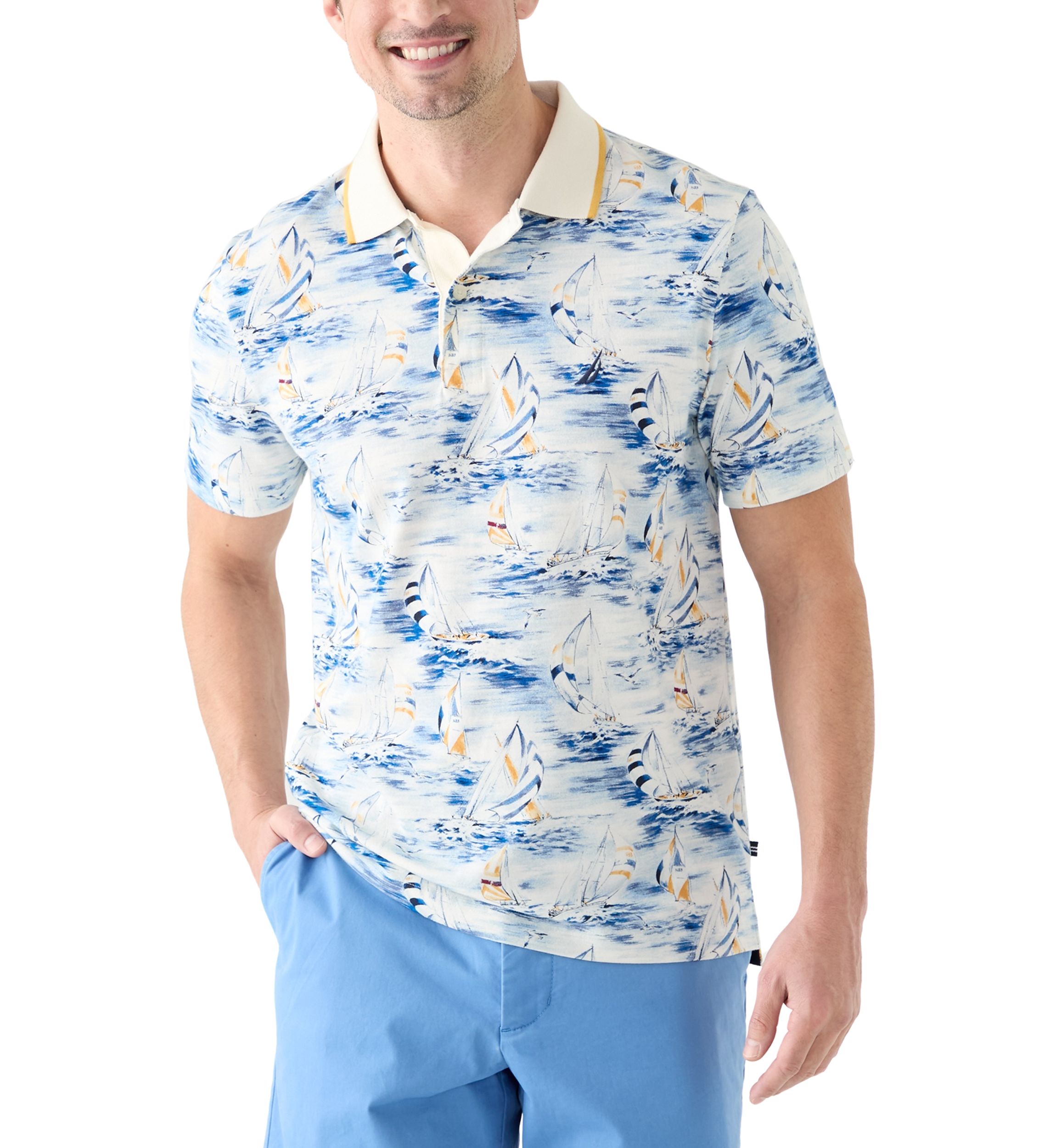  Classic Fit Printed Polo Shirt
