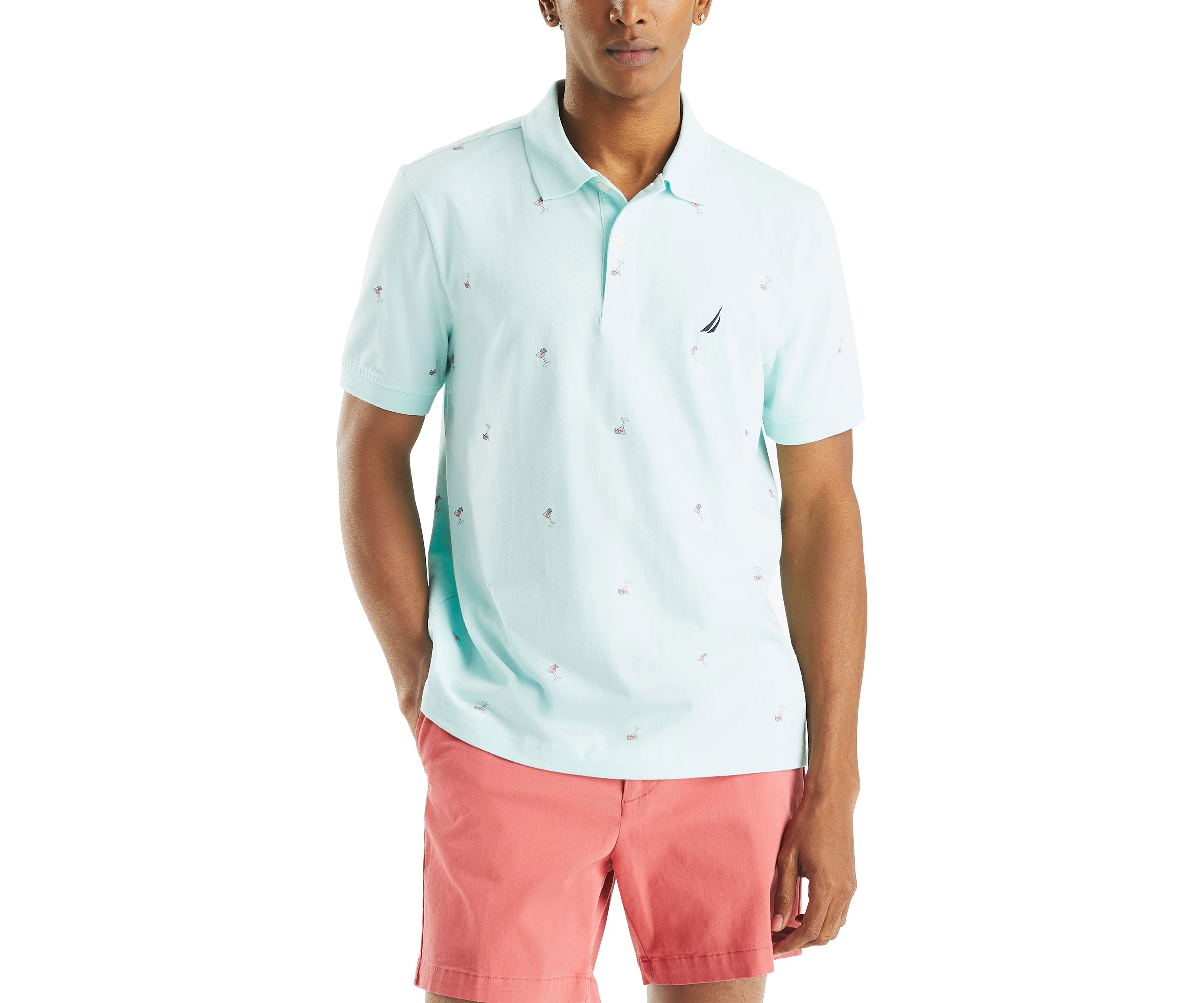 Classic Fit Printed Polo Shirt