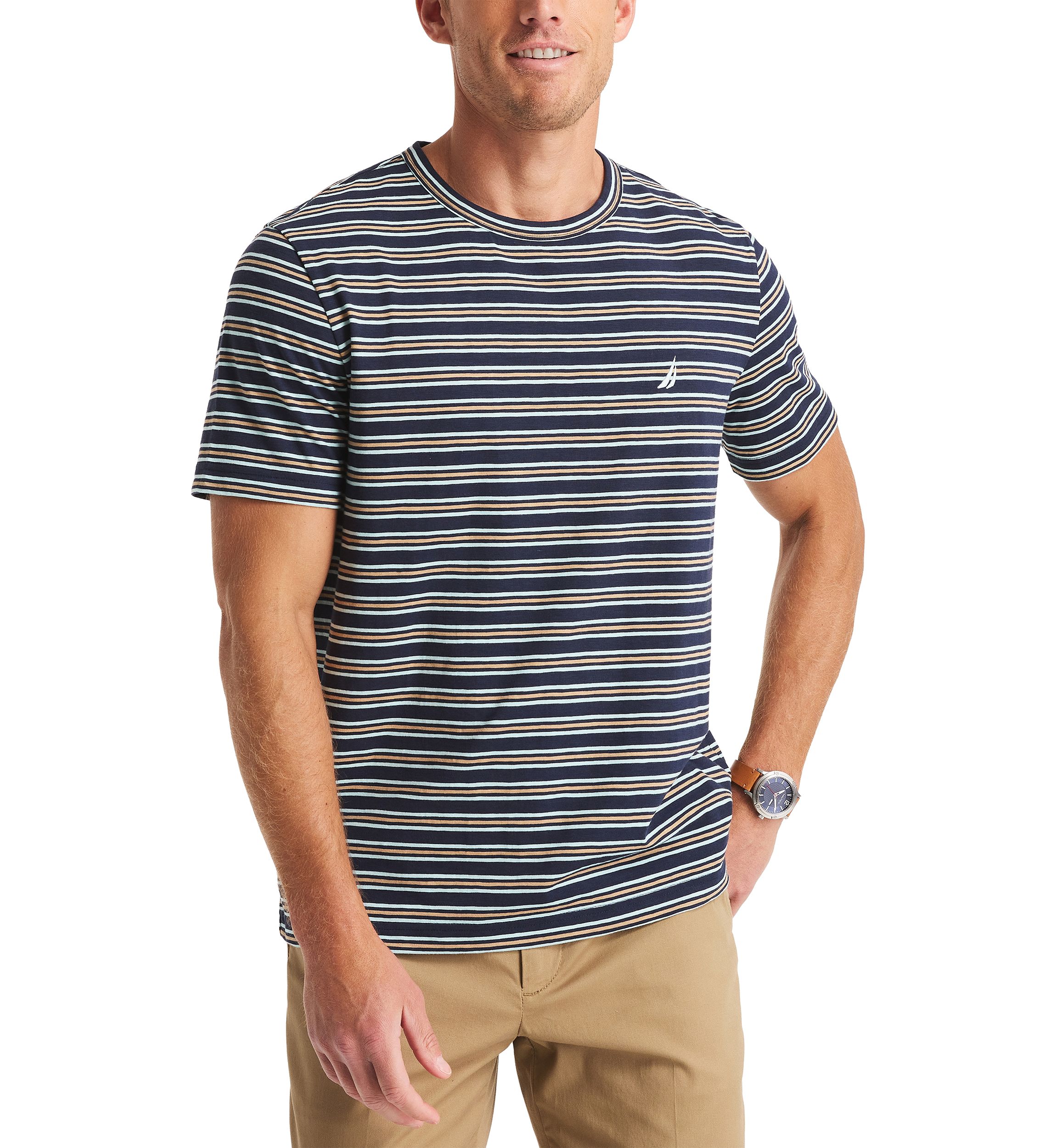 Striped Crew Neck T-Shirt