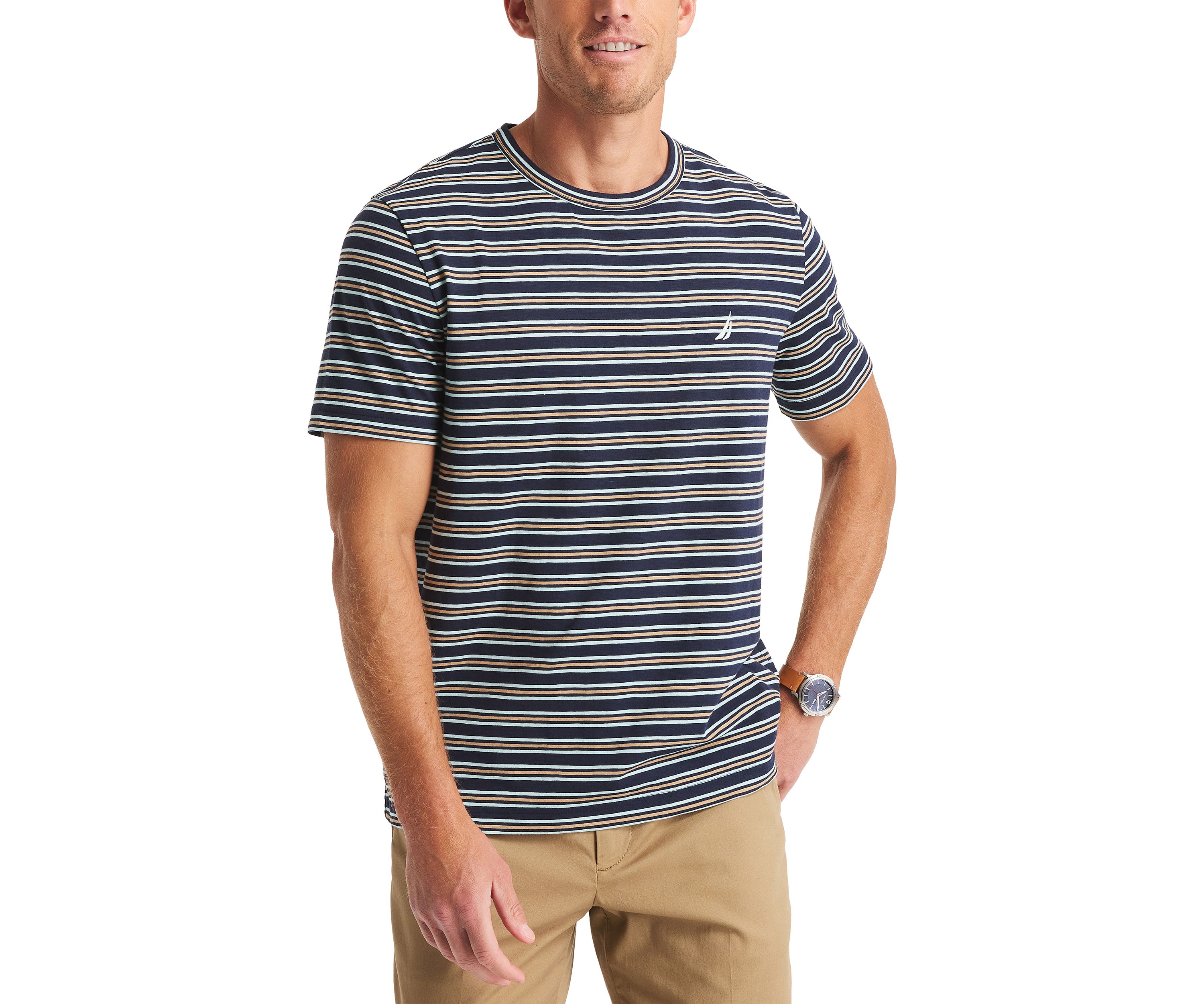 Striped Crew Neck T-Shirt