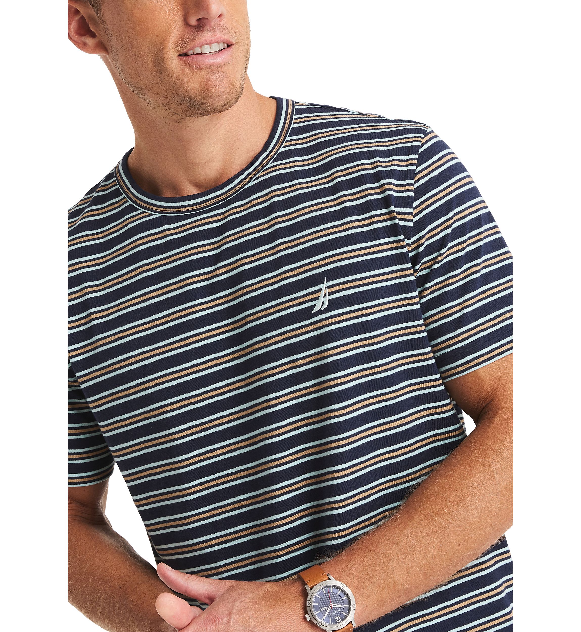 Striped Crew Neck T-Shirt