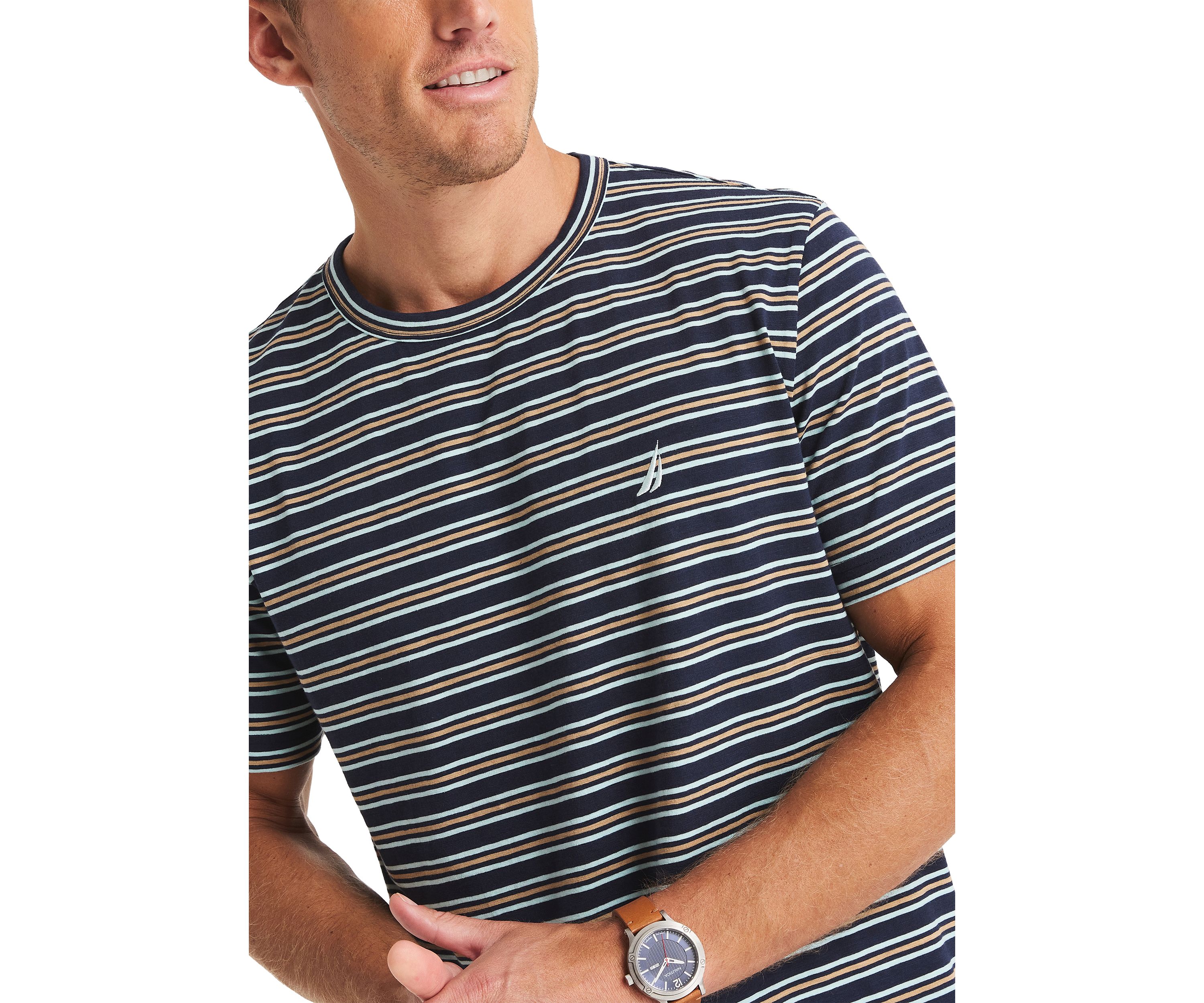 Striped Crew Neck T-Shirt