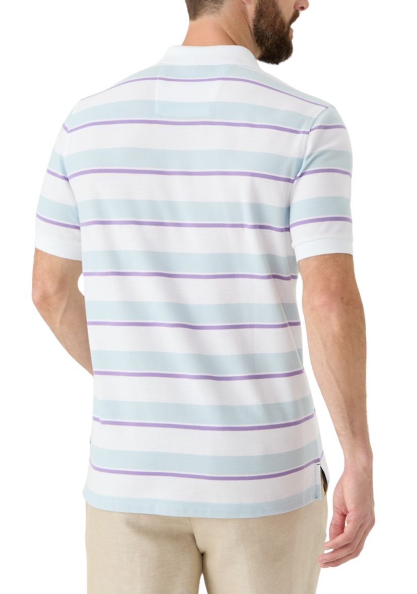 Classic Fit Striped Deck Polo Shirt