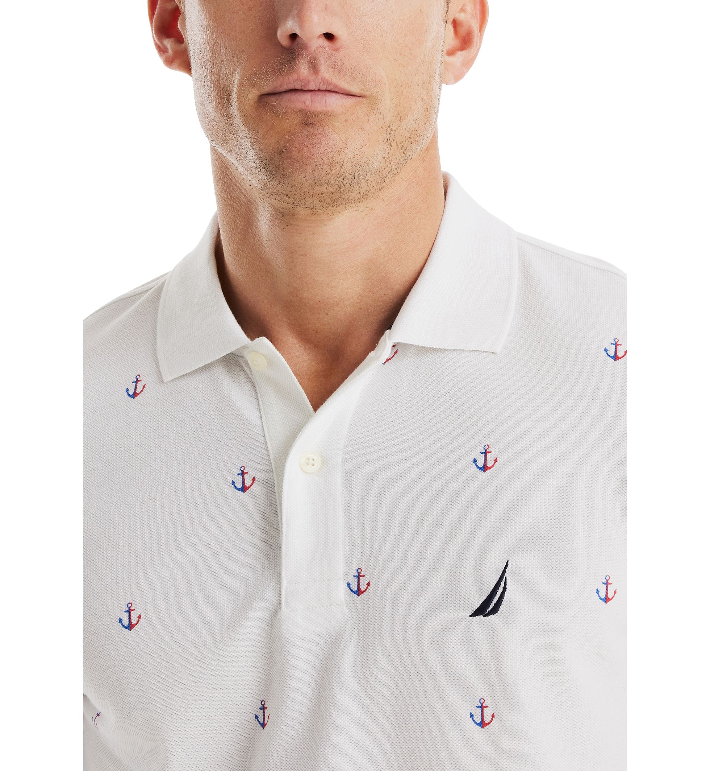Classic Fit Printed Deck Polo Shirt