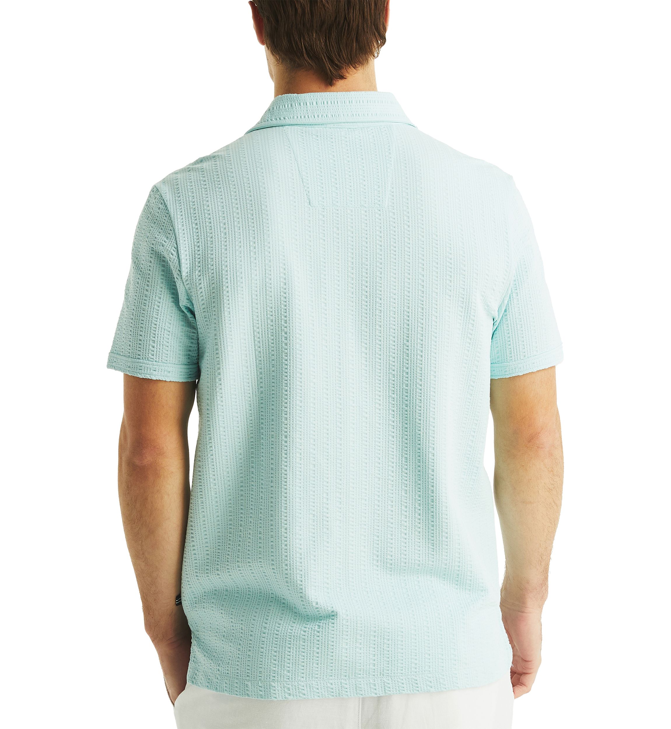 Classic Fit Seersucker Polo Shirt