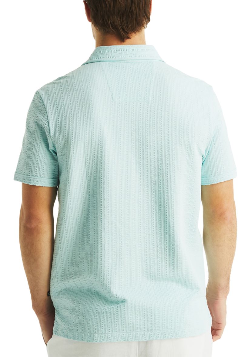 Classic Fit Seersucker Polo Shirt