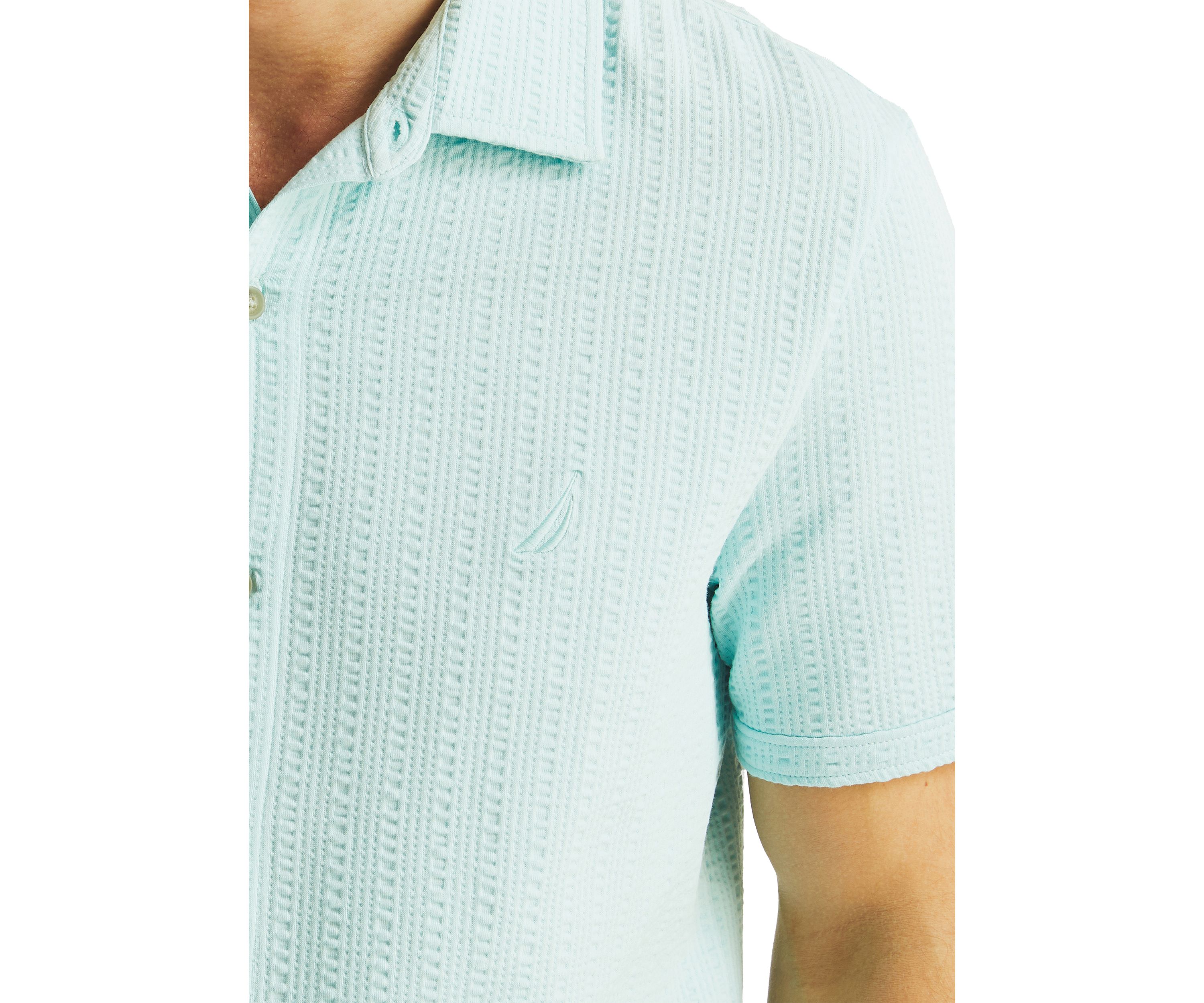 Classic Fit Seersucker Polo Shirt