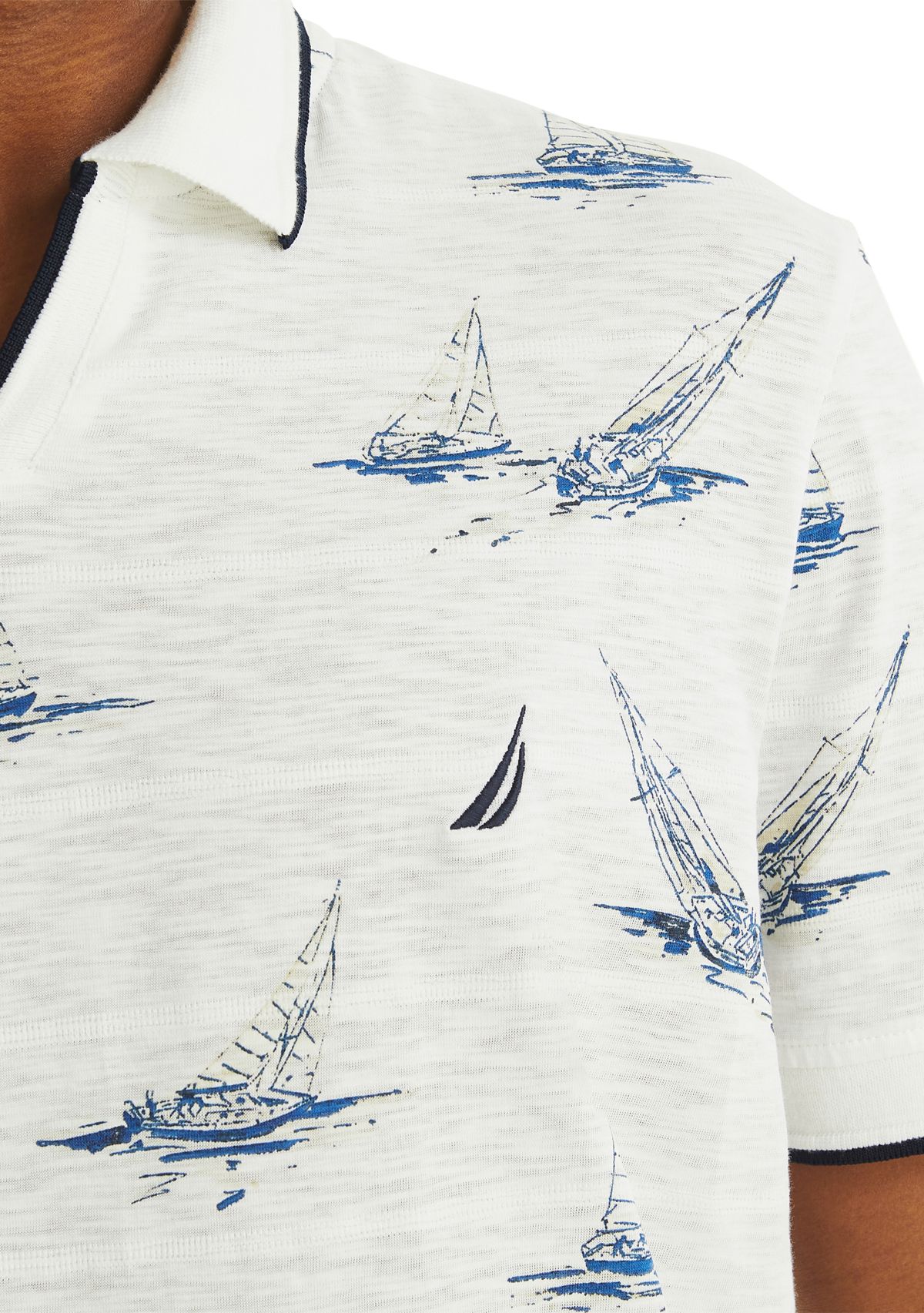 Fit Printed Polo Shirt