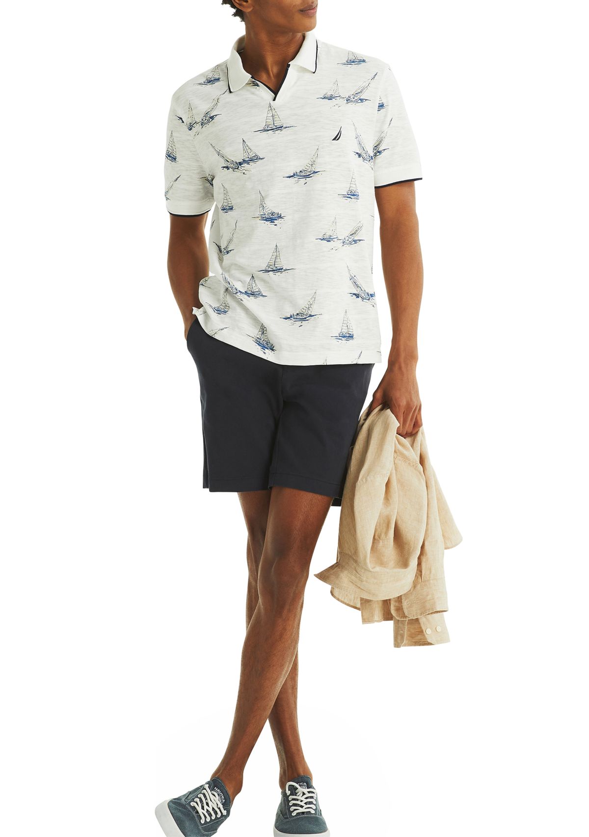 Fit Printed Polo Shirt