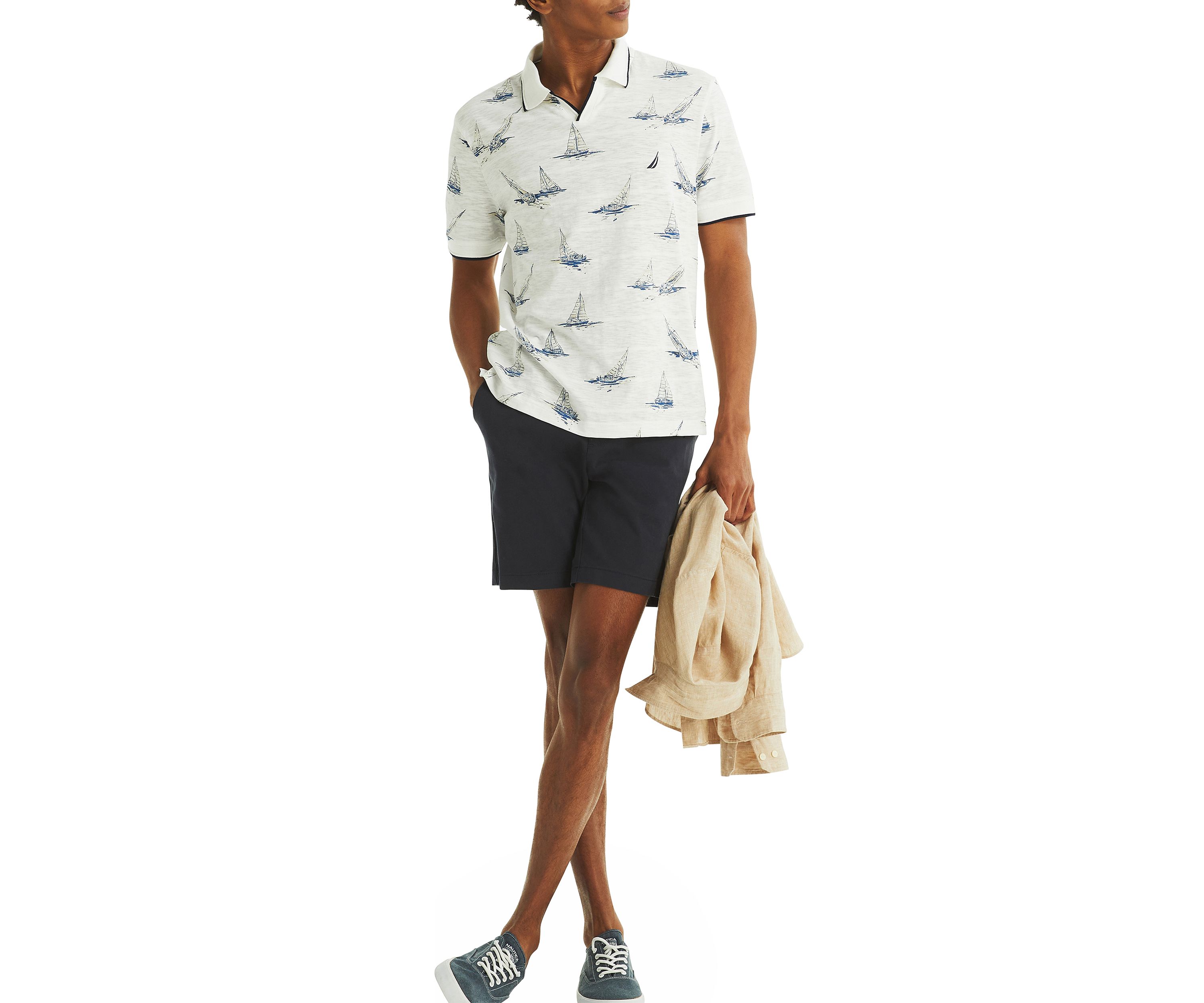 Fit Printed Polo Shirt