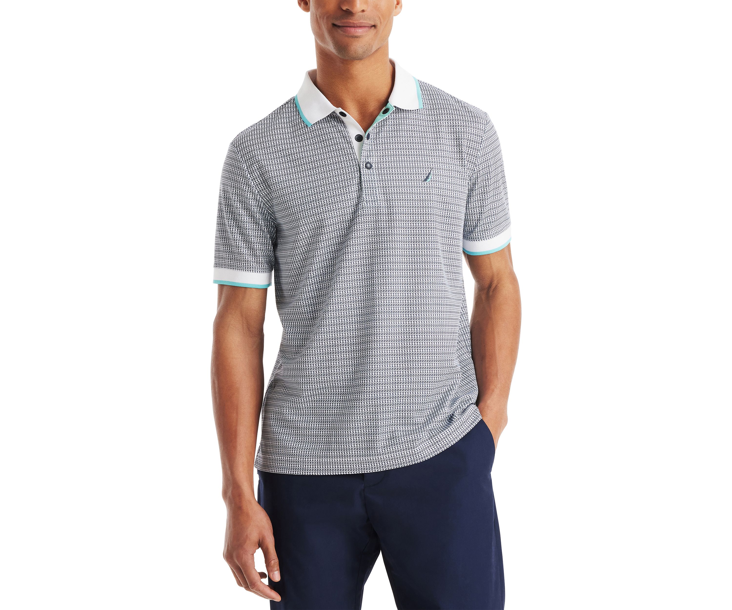 Classic Fit Printed Golf Polo Shirt