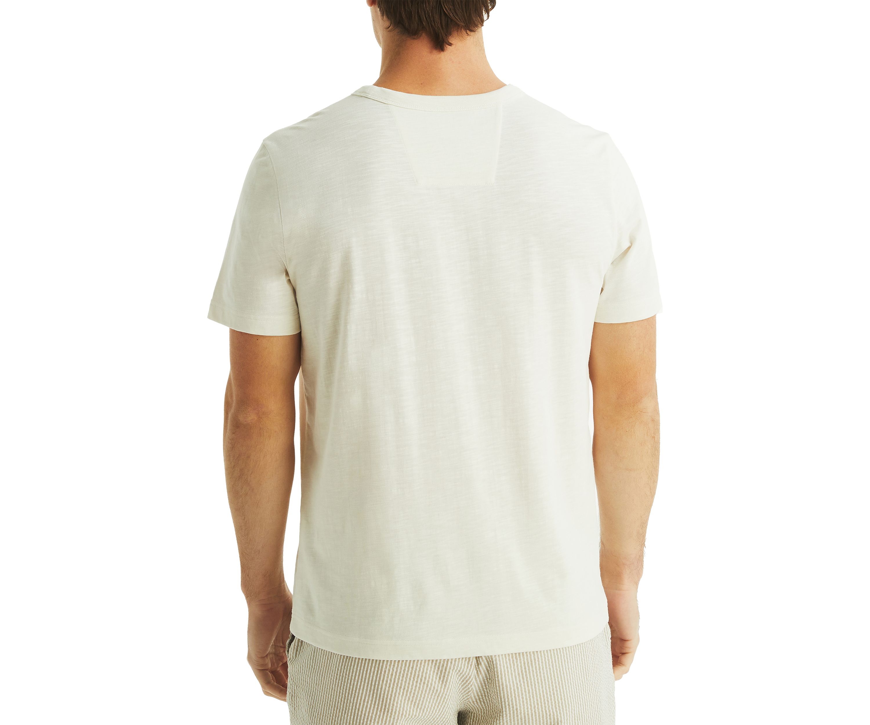 Chest-Stripe Crew Neck T-Shirt