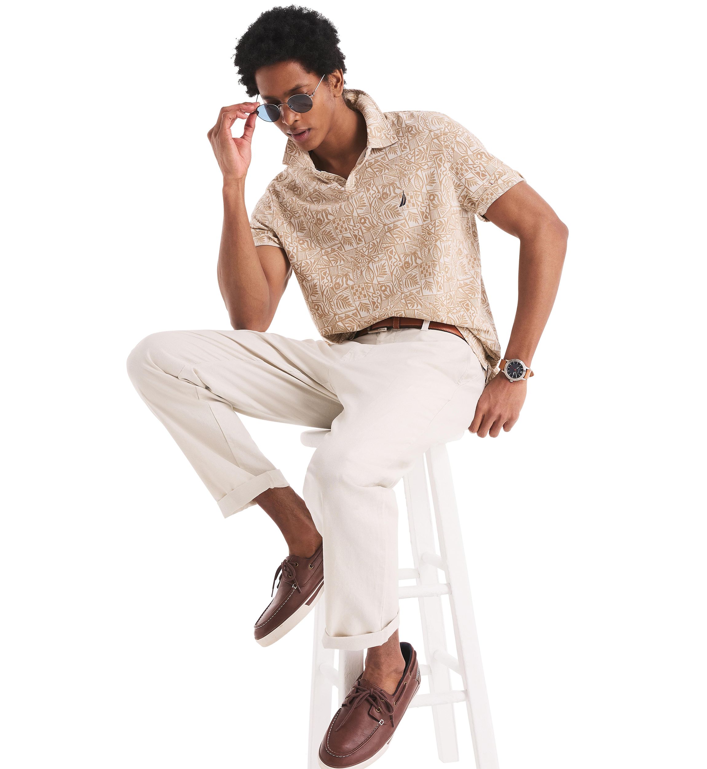 Printed Classic Fit Polo Shirt