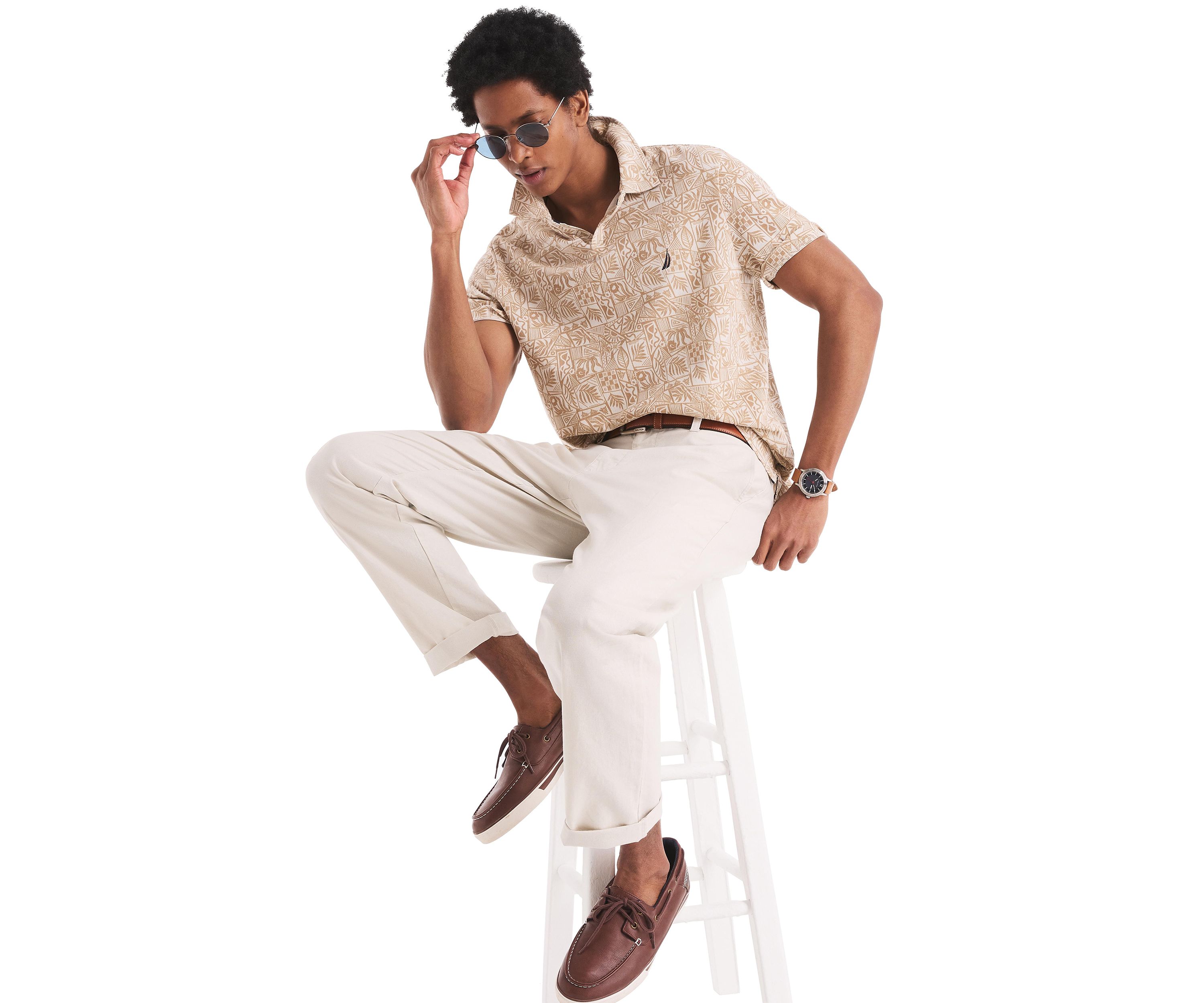 Printed Classic Fit Polo Shirt