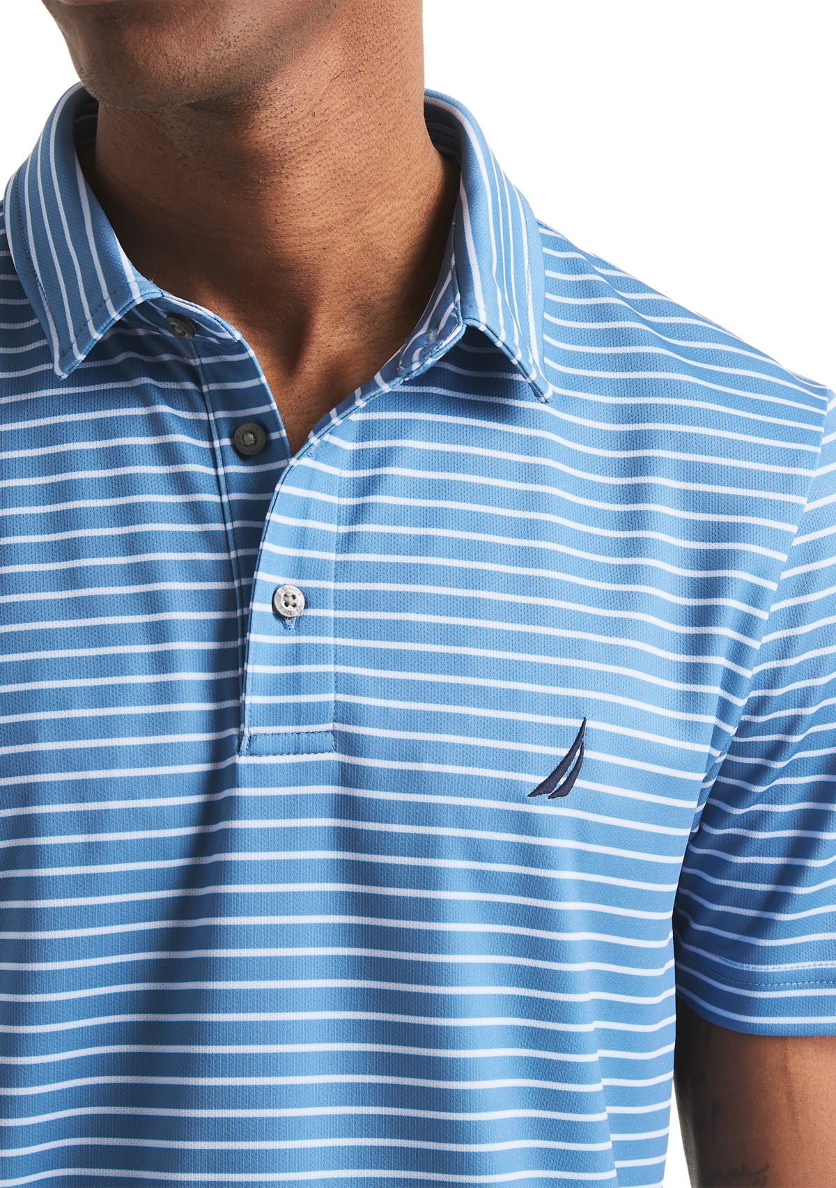 Striped Classic Fit Golf Polo Shirt 