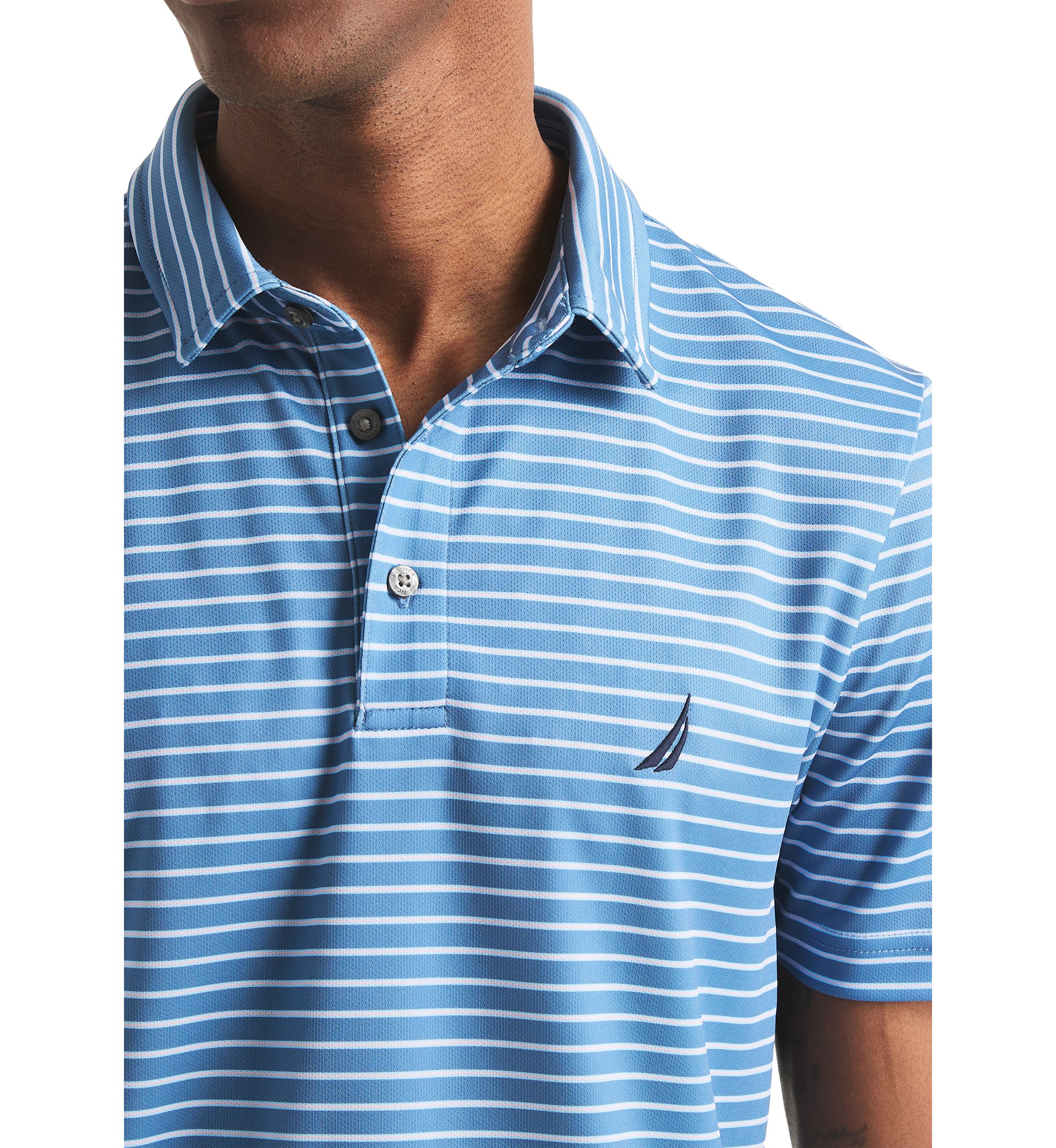 Striped Classic Fit Golf Polo Shirt 