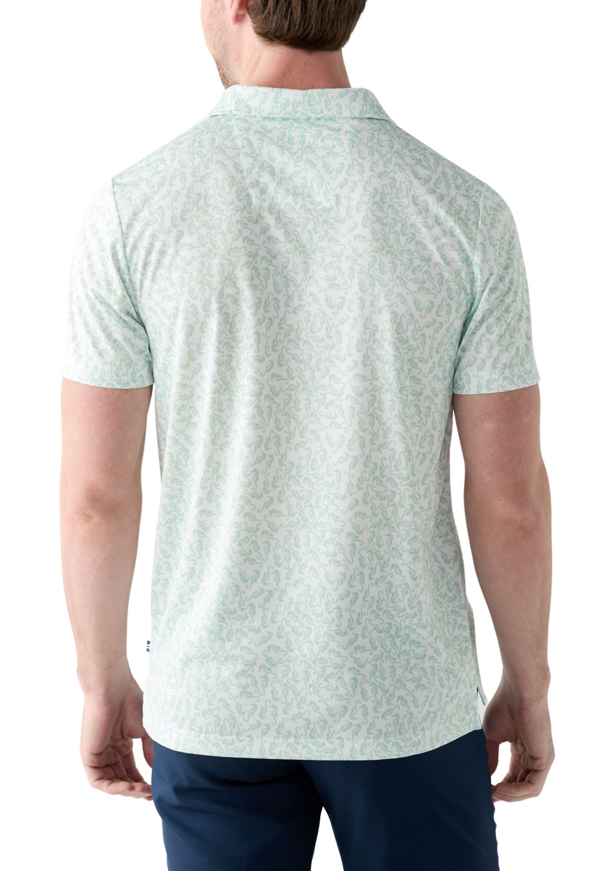 Printed Classic Fit Golf Polo Shirt