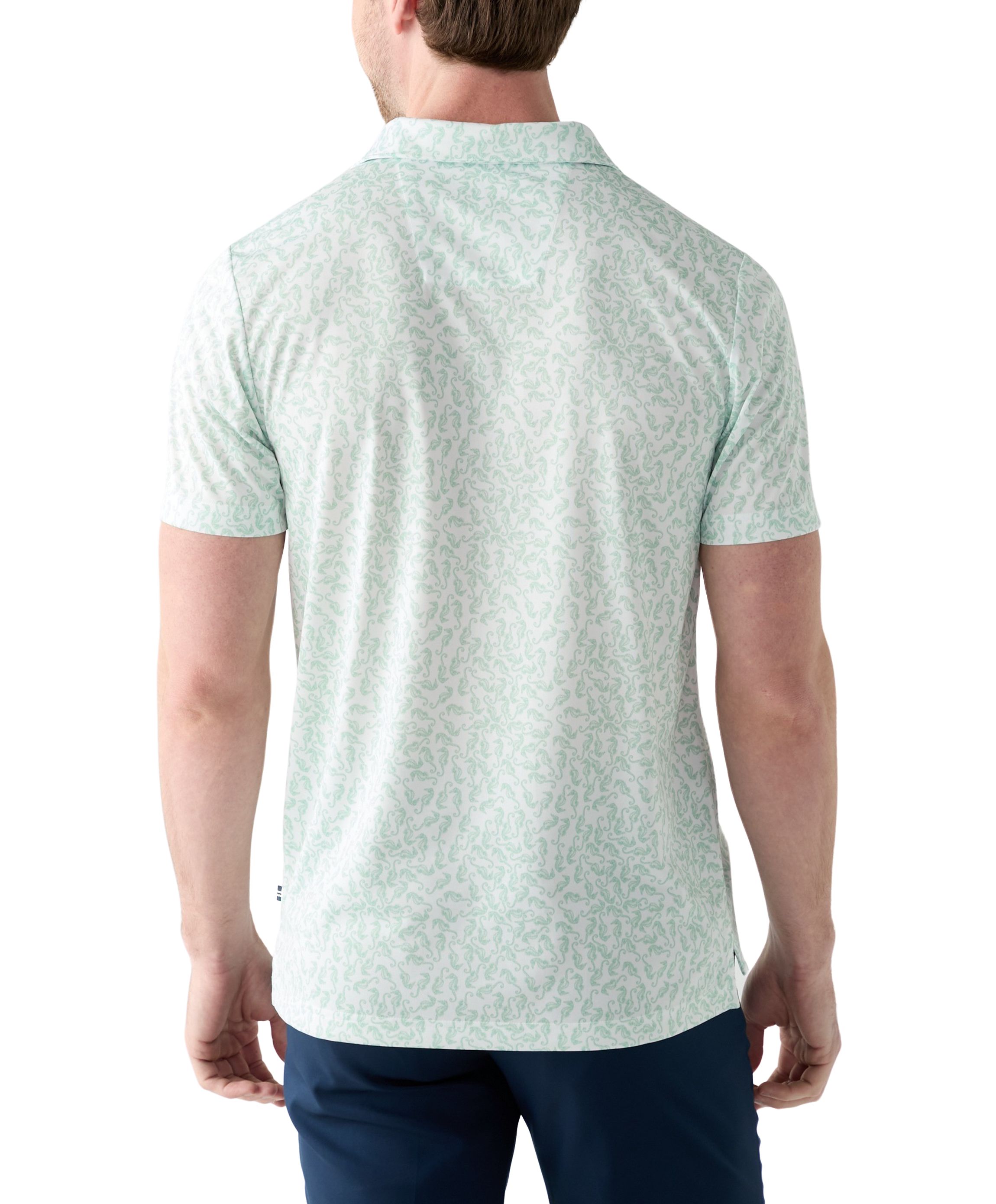 Printed Classic Fit Golf Polo Shirt
