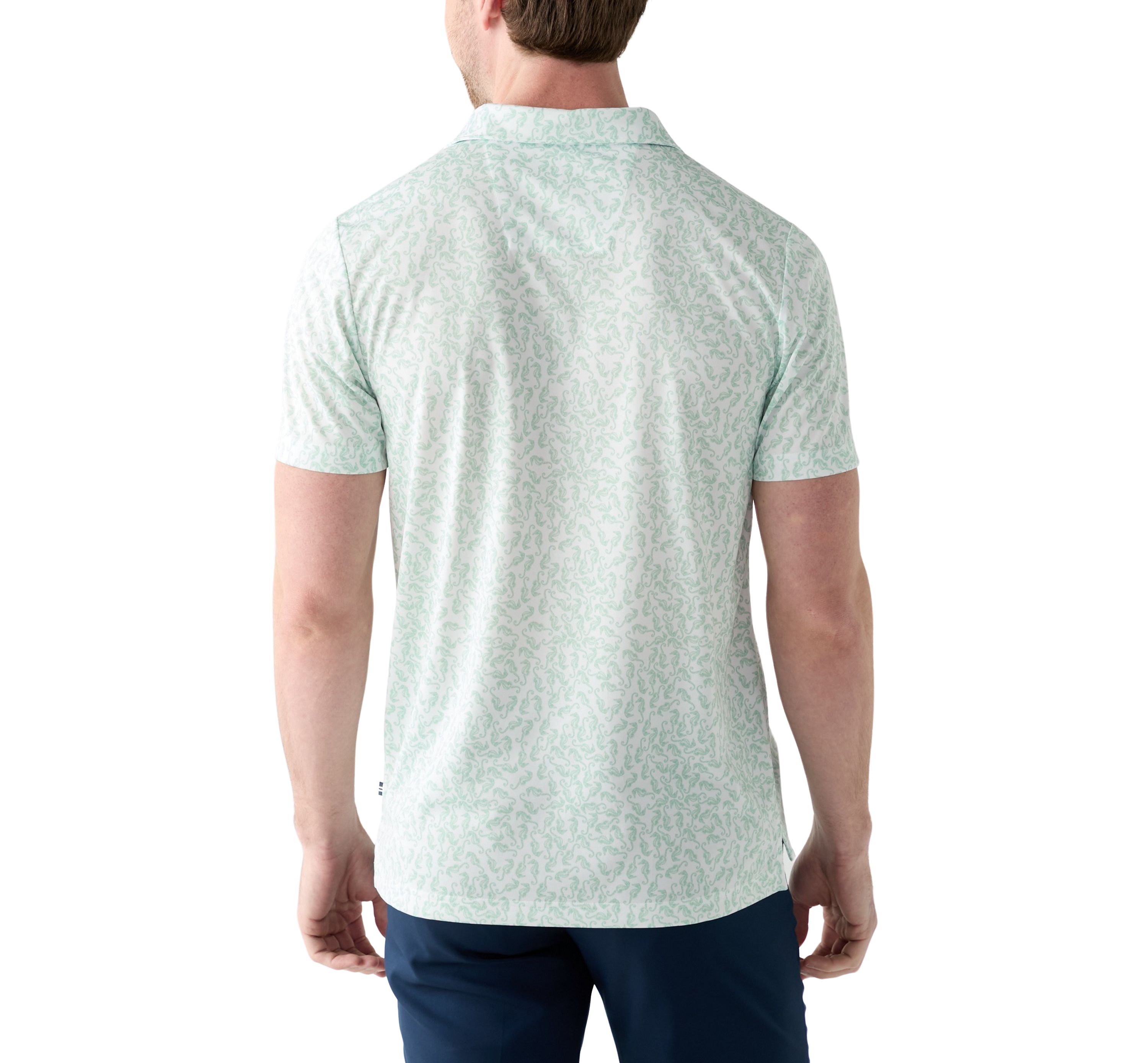 Printed Classic Fit Golf Polo Shirt