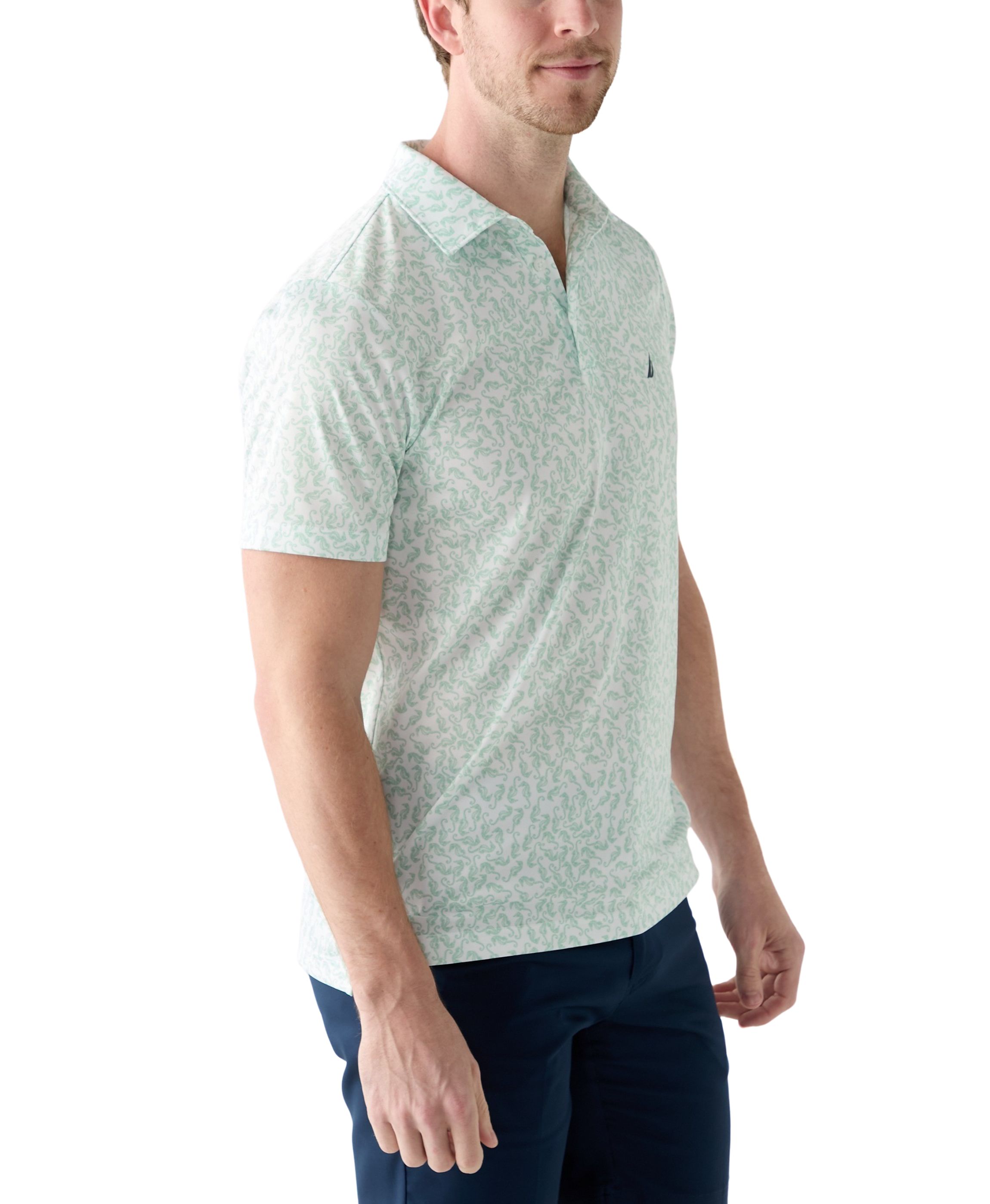 Printed Classic Fit Golf Polo Shirt