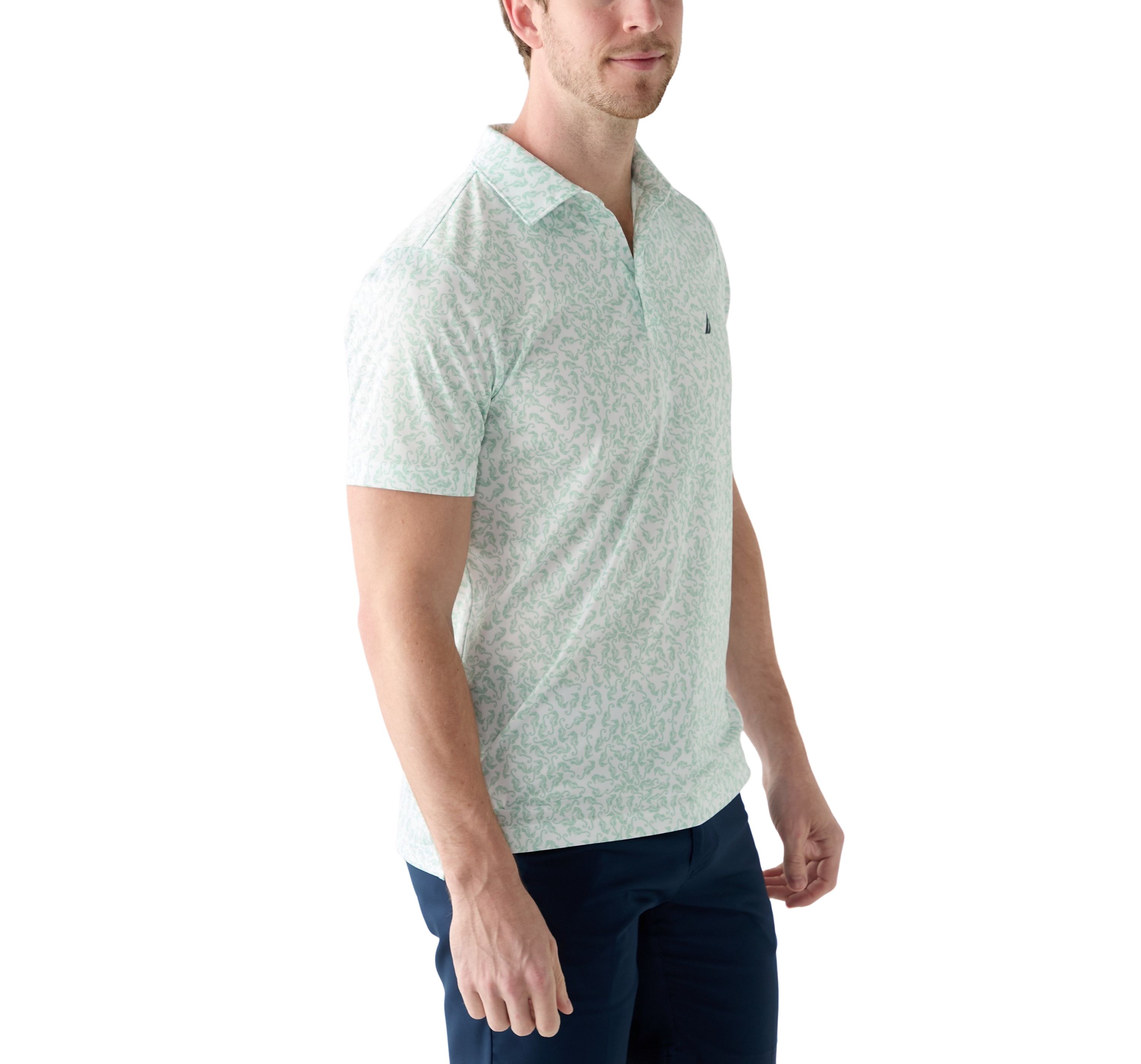 Printed Classic Fit Golf Polo Shirt