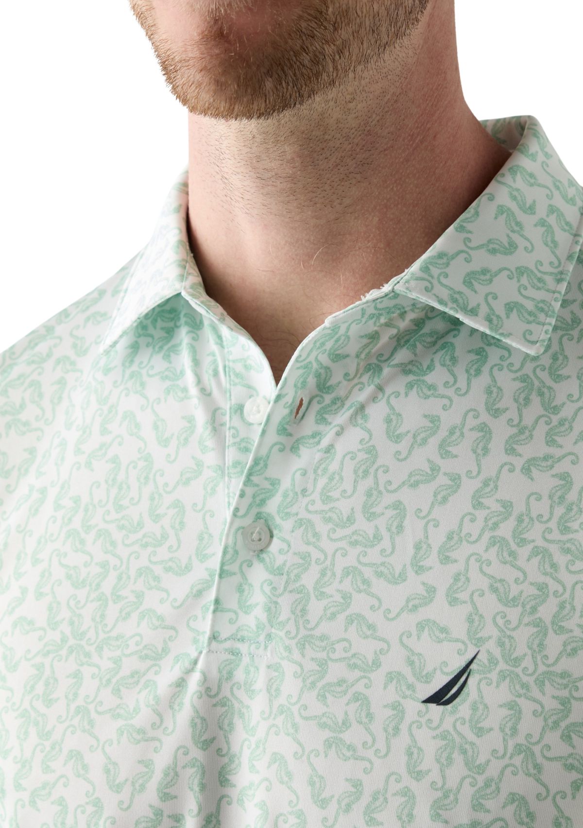 Printed Classic Fit Golf Polo Shirt