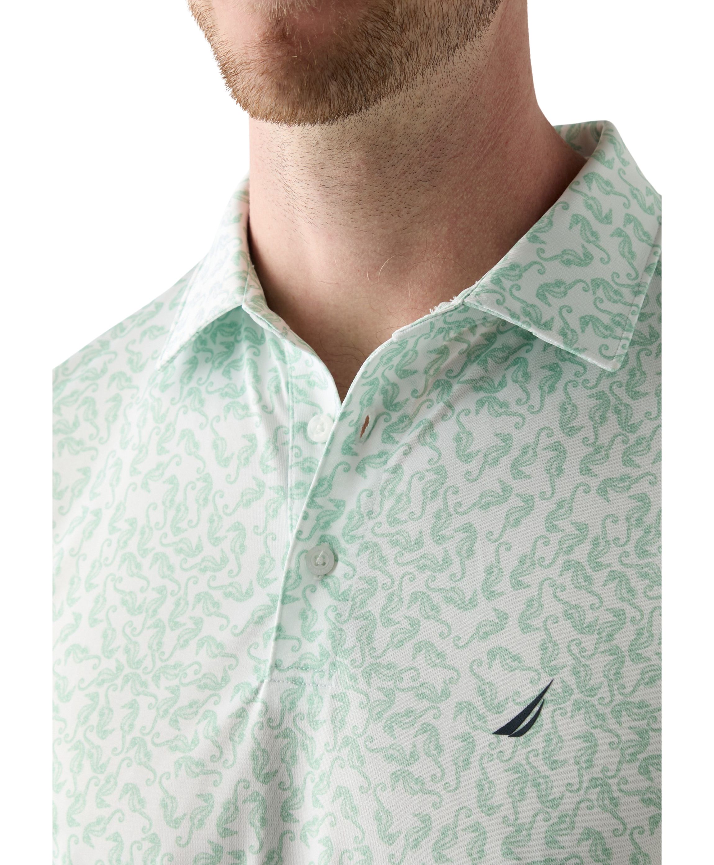 Printed Classic Fit Golf Polo Shirt