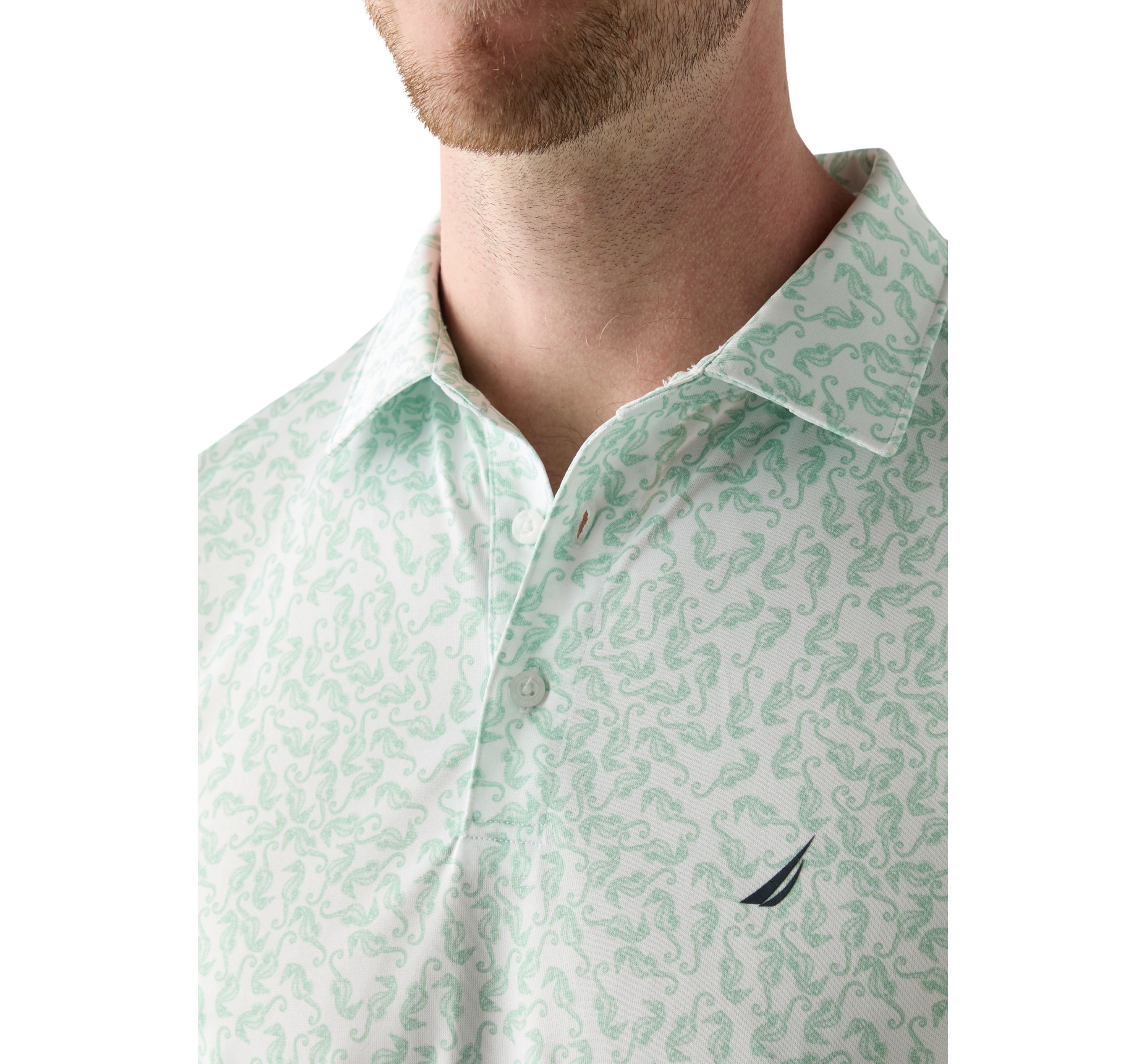 Printed Classic Fit Golf Polo Shirt