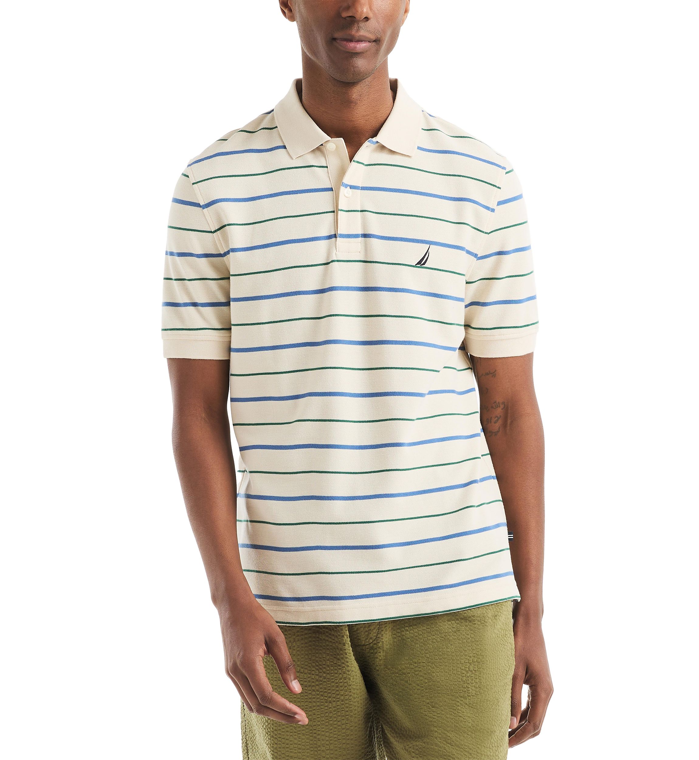 Striped Classic Fit Deck Polo Shirt