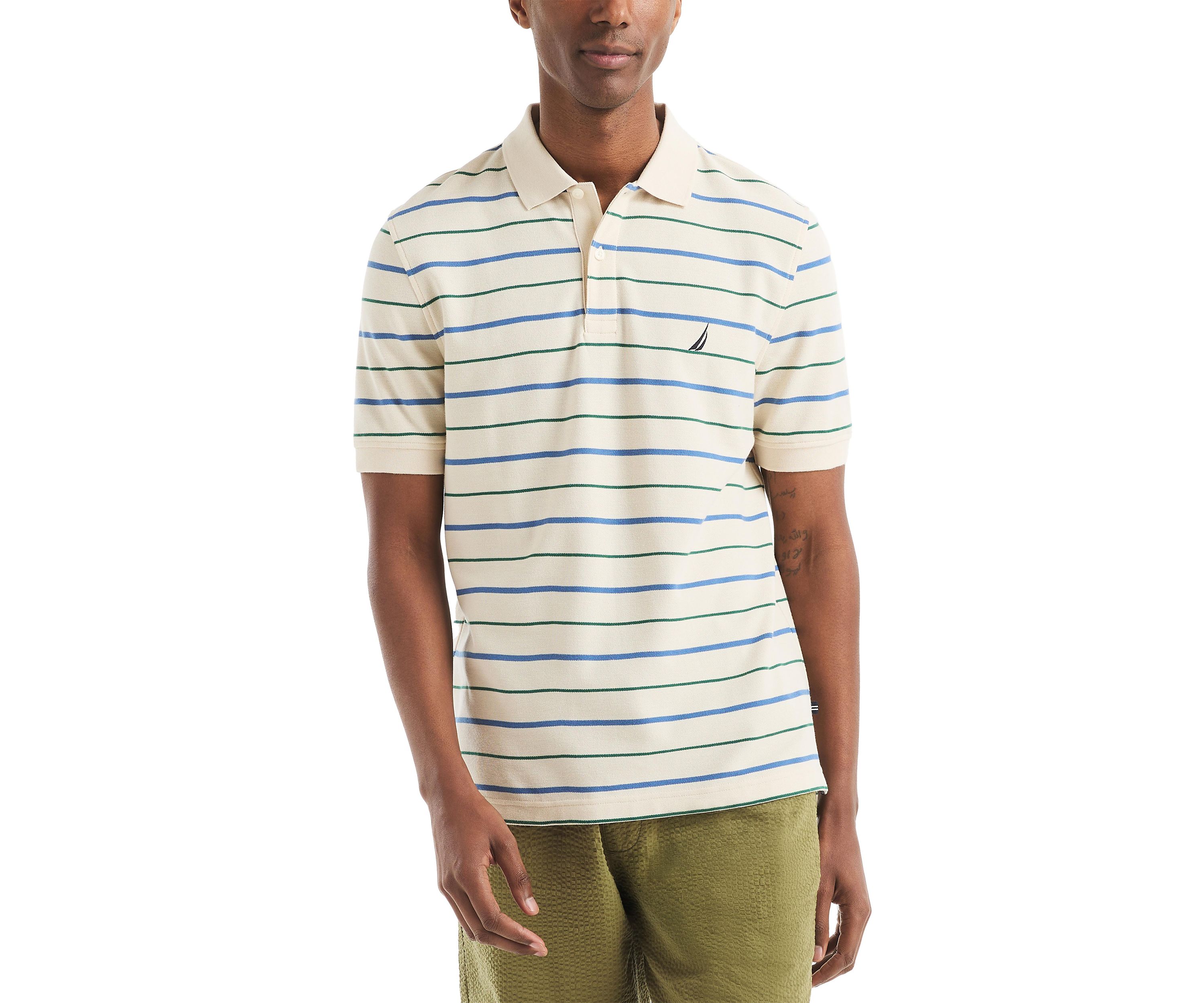 Striped Classic Fit Deck Polo Shirt